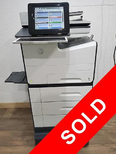 Used HP PageWide MPF 586 Full Color Inkjet Printer. Only 35K Meter!