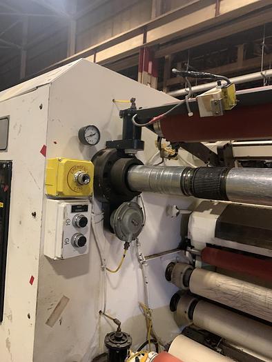 Used 62" TITAN MODEL SR5 CANTILEVERED DUPLEX SLITTER REWINDER 24" OD REWIND