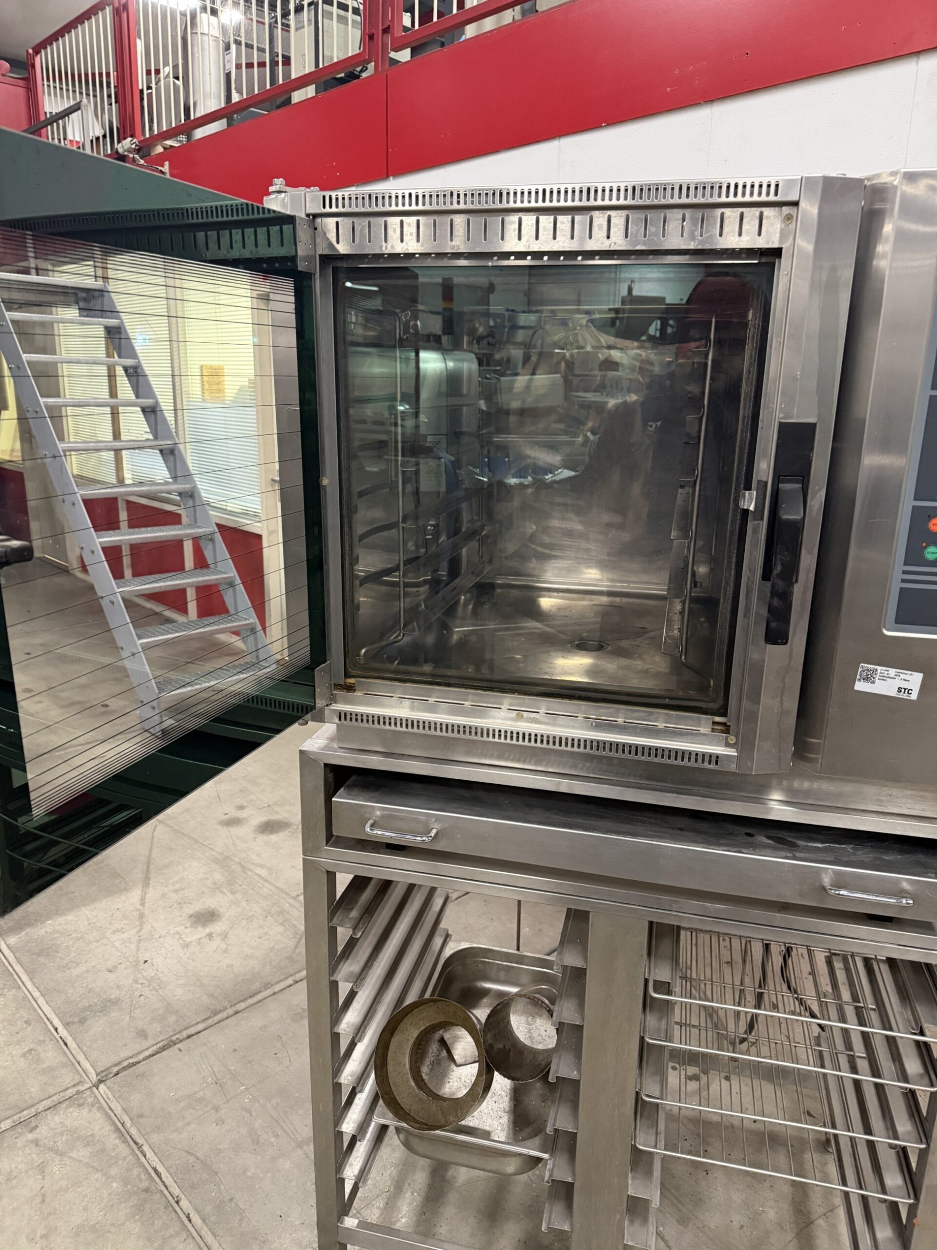 Used Leventi Combimat DGT combi steamer with stand