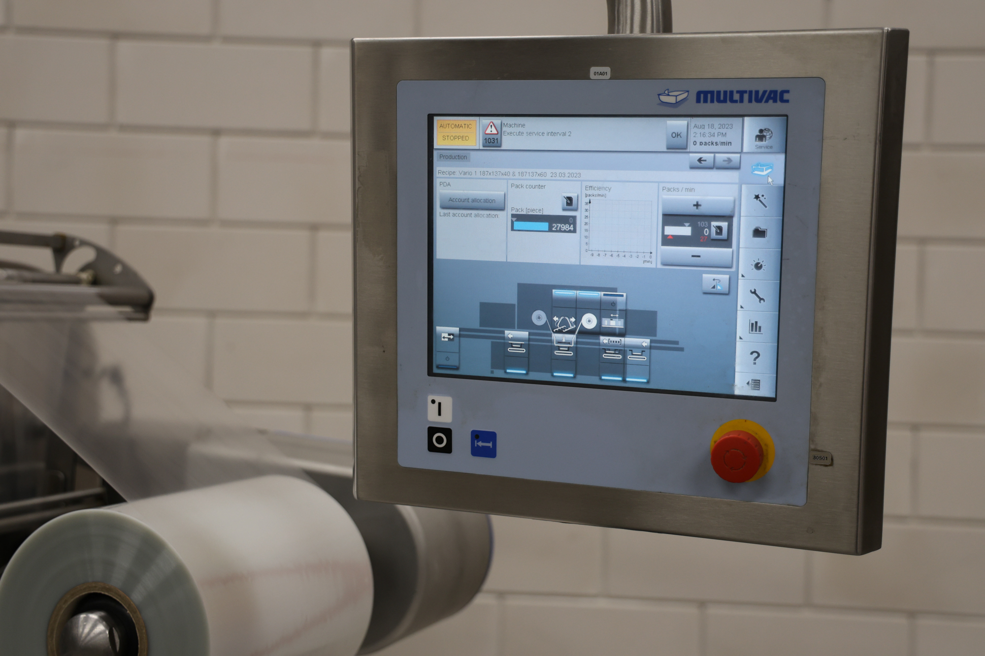 Used 2011 Multivac T700 MAP traysealer