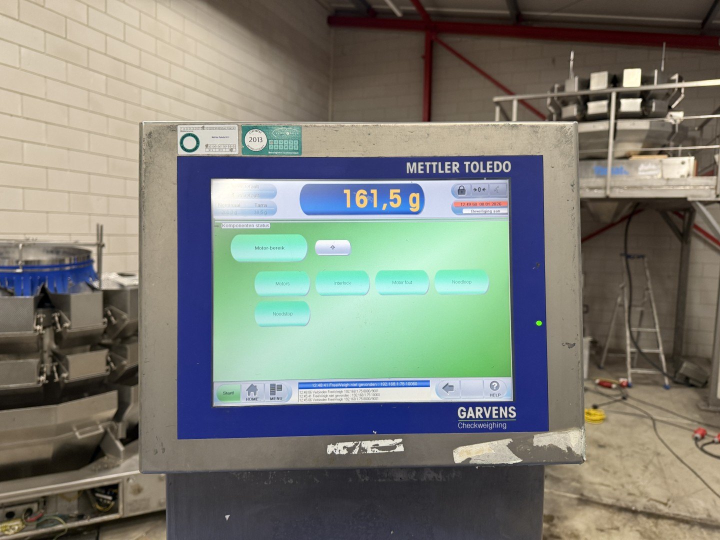 Used 2011 Mettler Toledo Garvens XS 3 CC checkweigher with metal detector