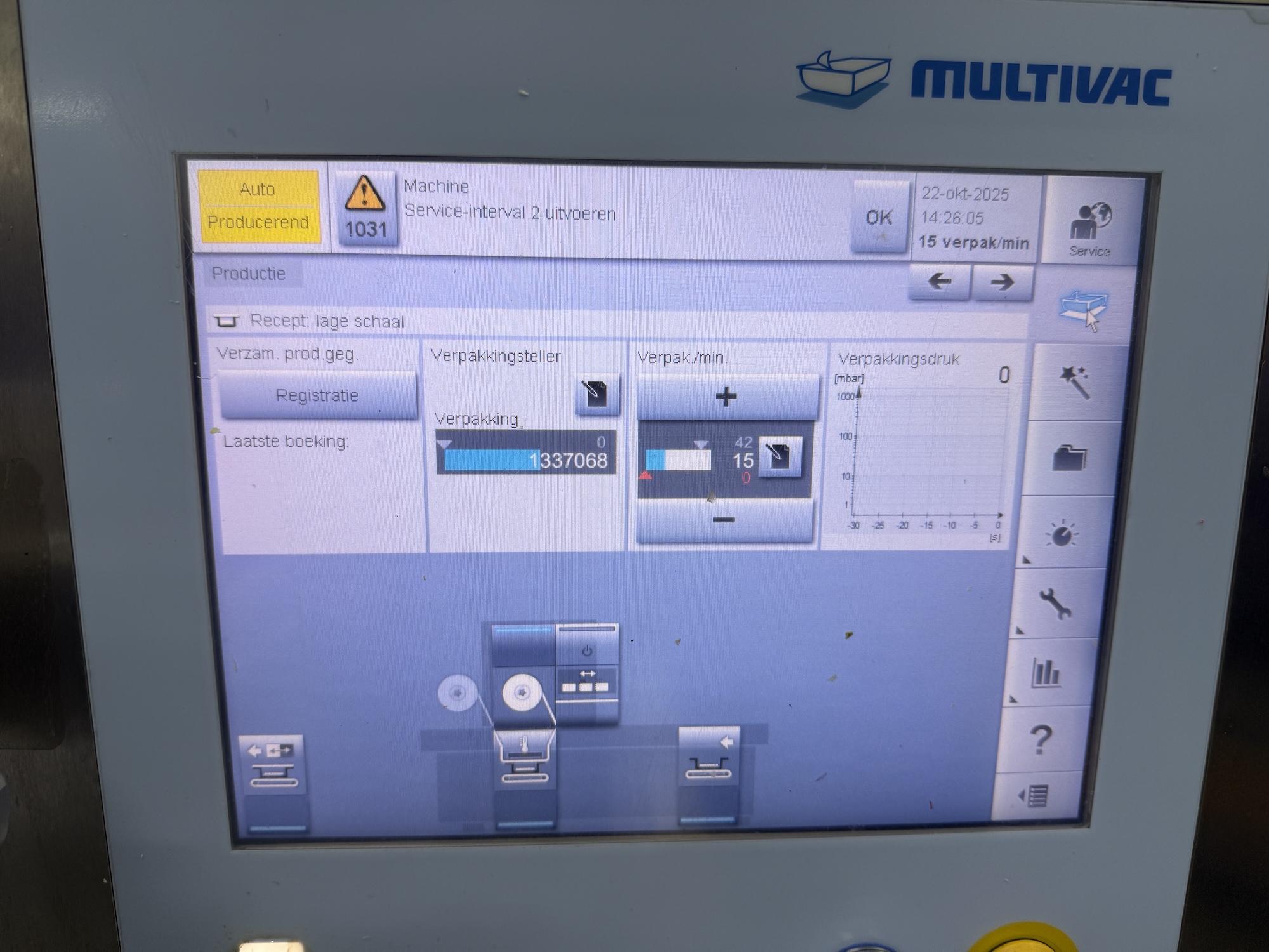 Used 2014 Multivac T300 traysealer