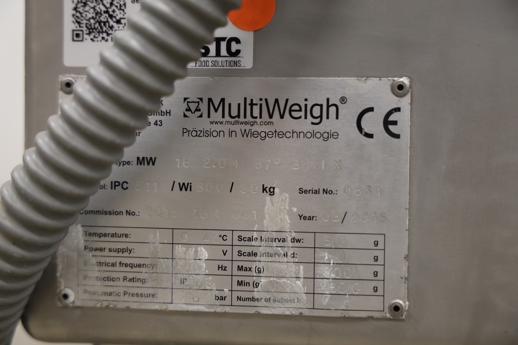 Used 2015 Multiweigh 16 heads (3-mix) multihead with memory buckets