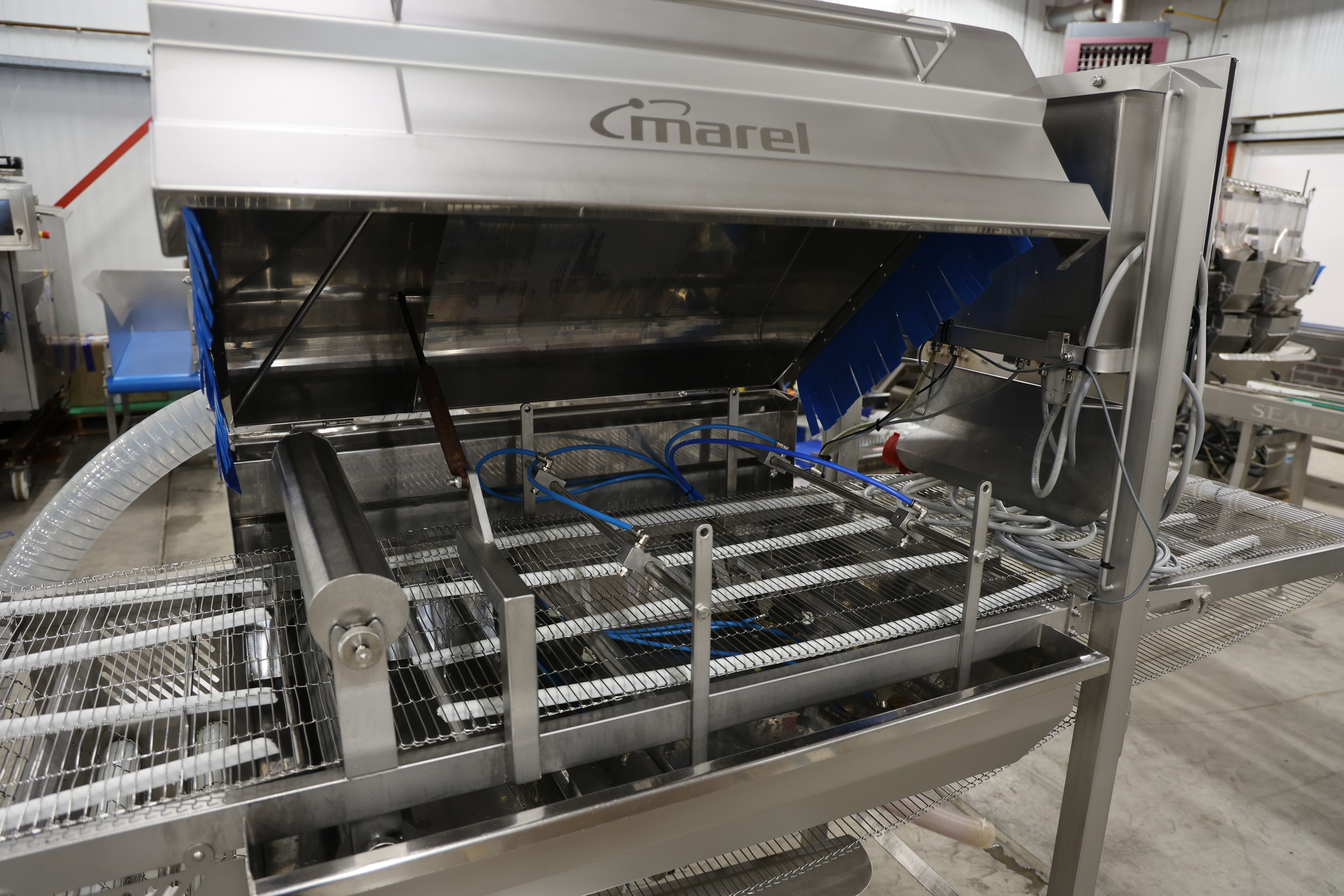 Used 2016 Marel 2730 filleting line with back-bone and belly trim