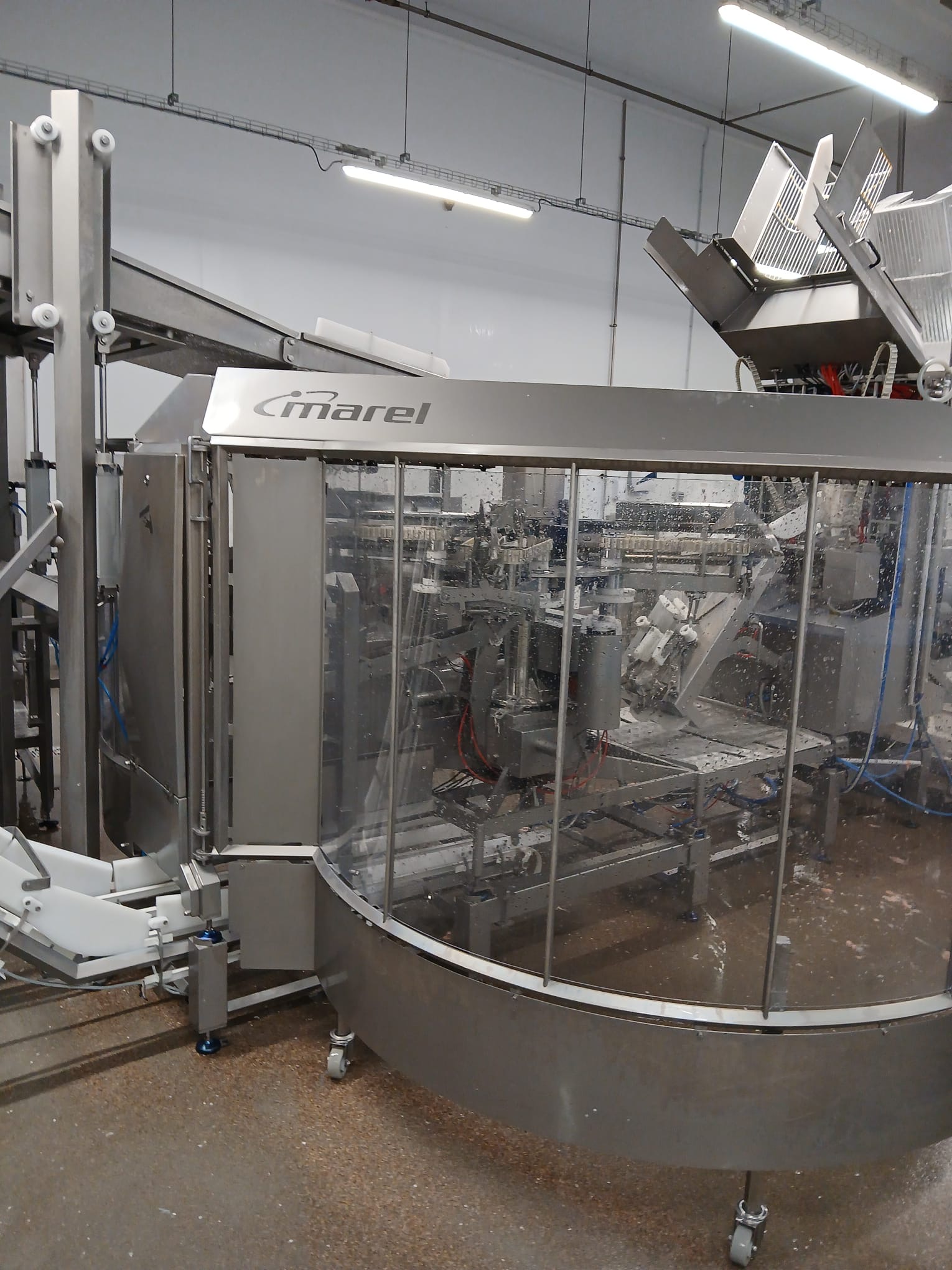 Used 2012 Marel 2630 filleting line with 2620 and knife sharpener