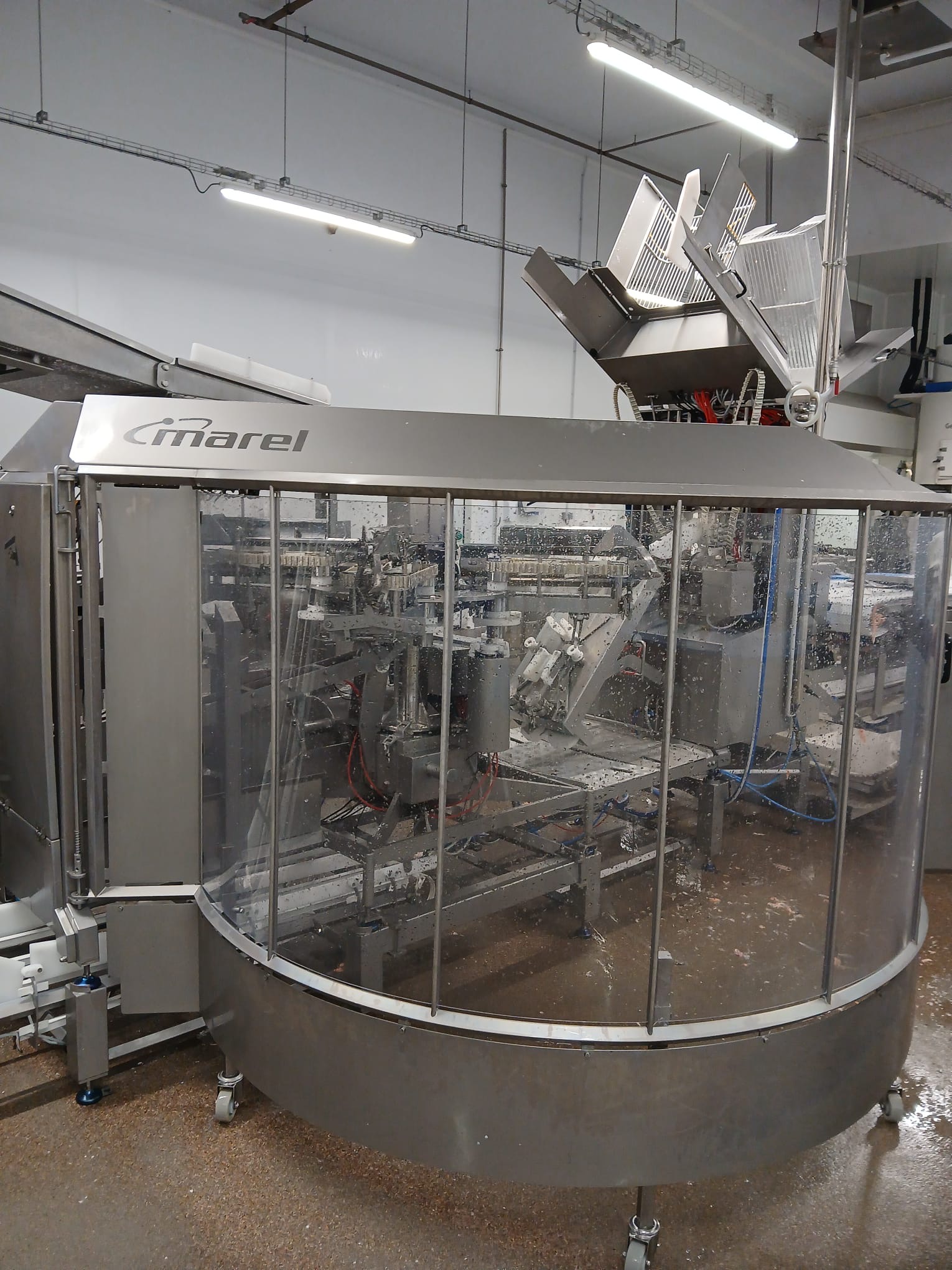 Used 2012 Marel 2630 filleting line with 2620 and knife sharpener