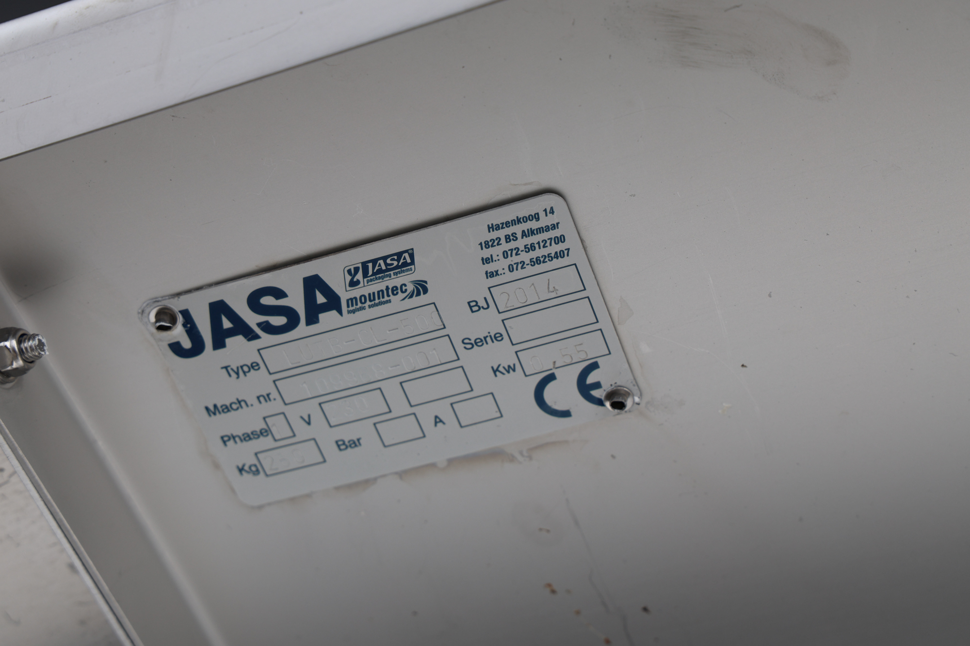 Used 2014 Jasa Conveyor belt