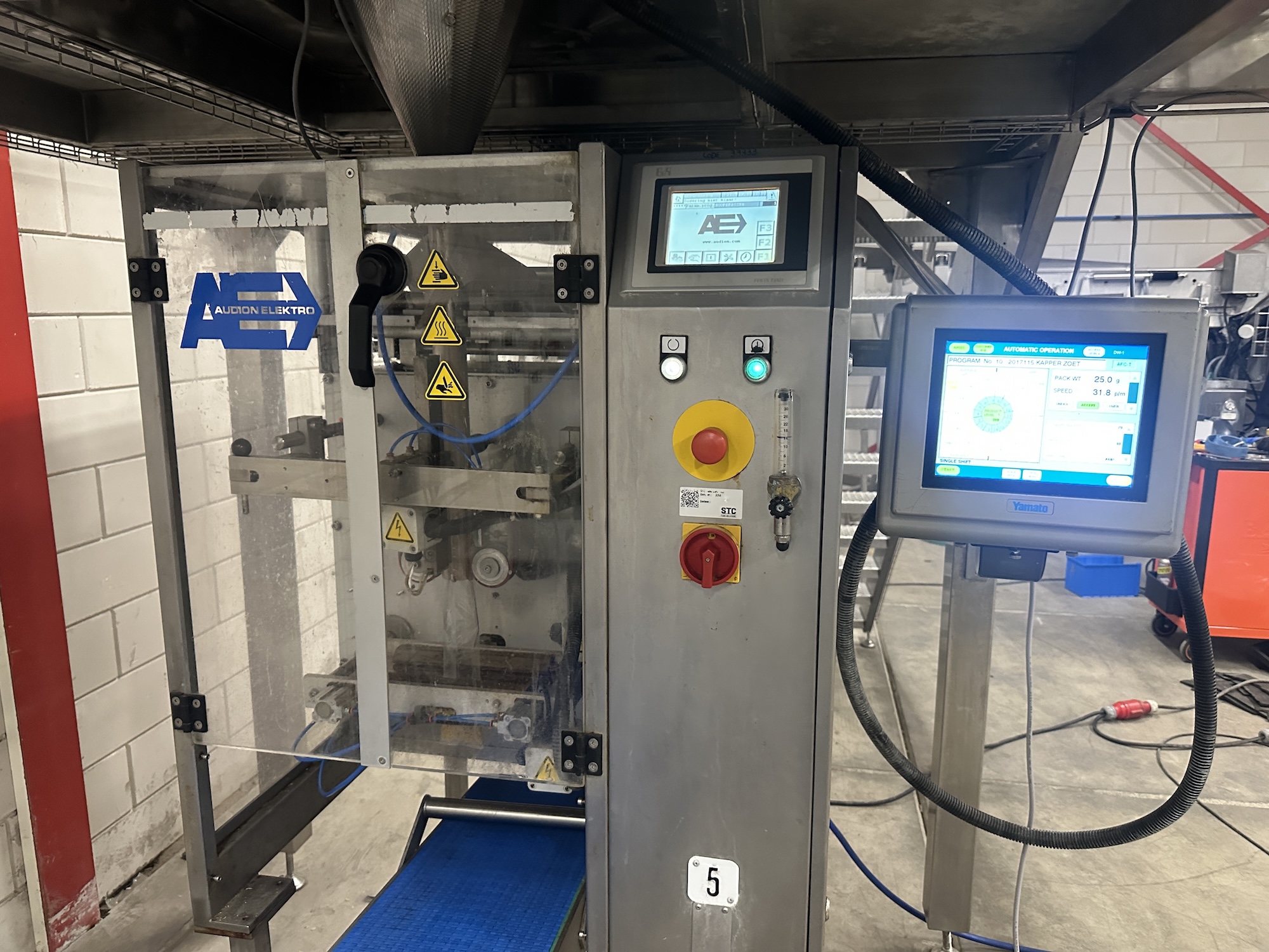 Used 2009 Full Yamato-Audion weighing and packaging line, ADW-314SW