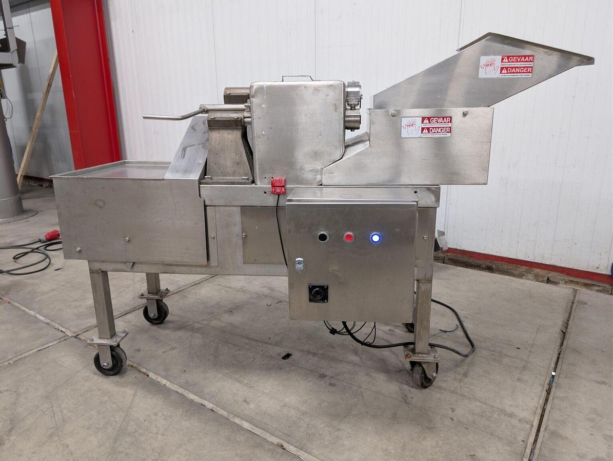 Used Urschel stainless steel cutting machine with hopper