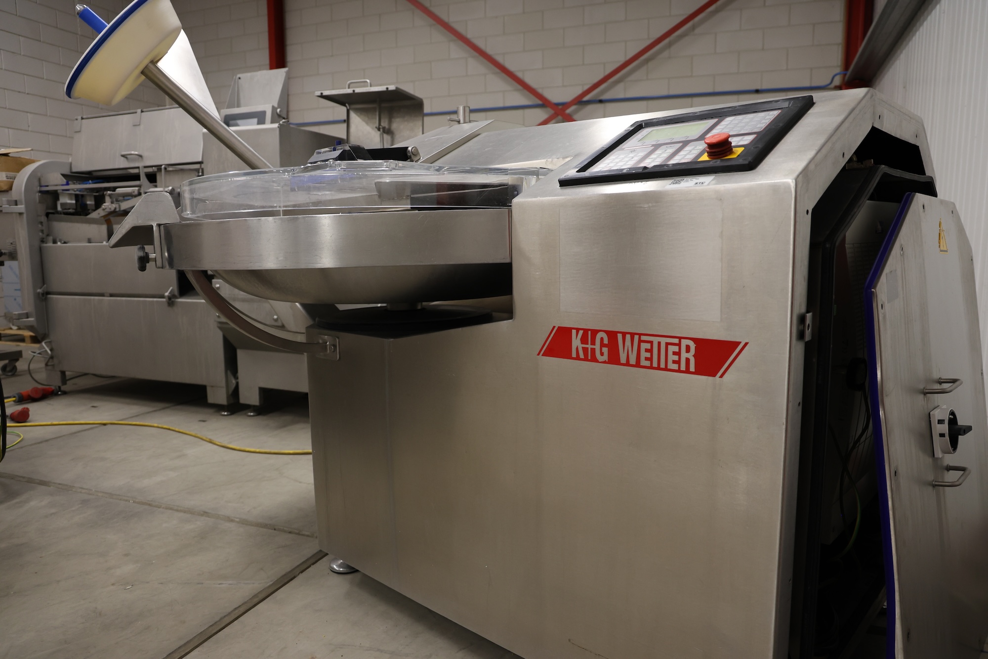 Used KG Wetter 120 bowl cutter with discharge