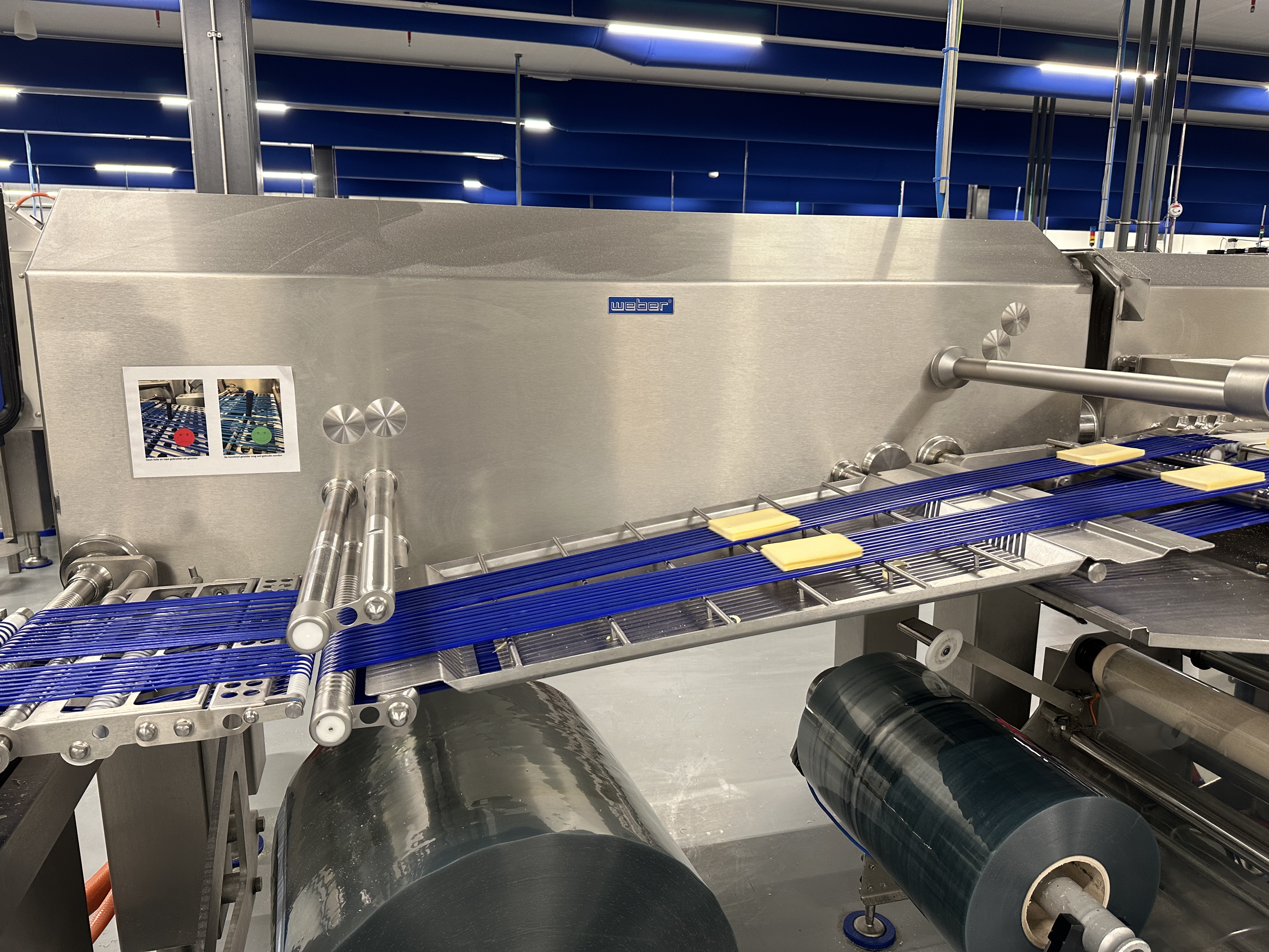 Used Multivac R530 complete line with Weber