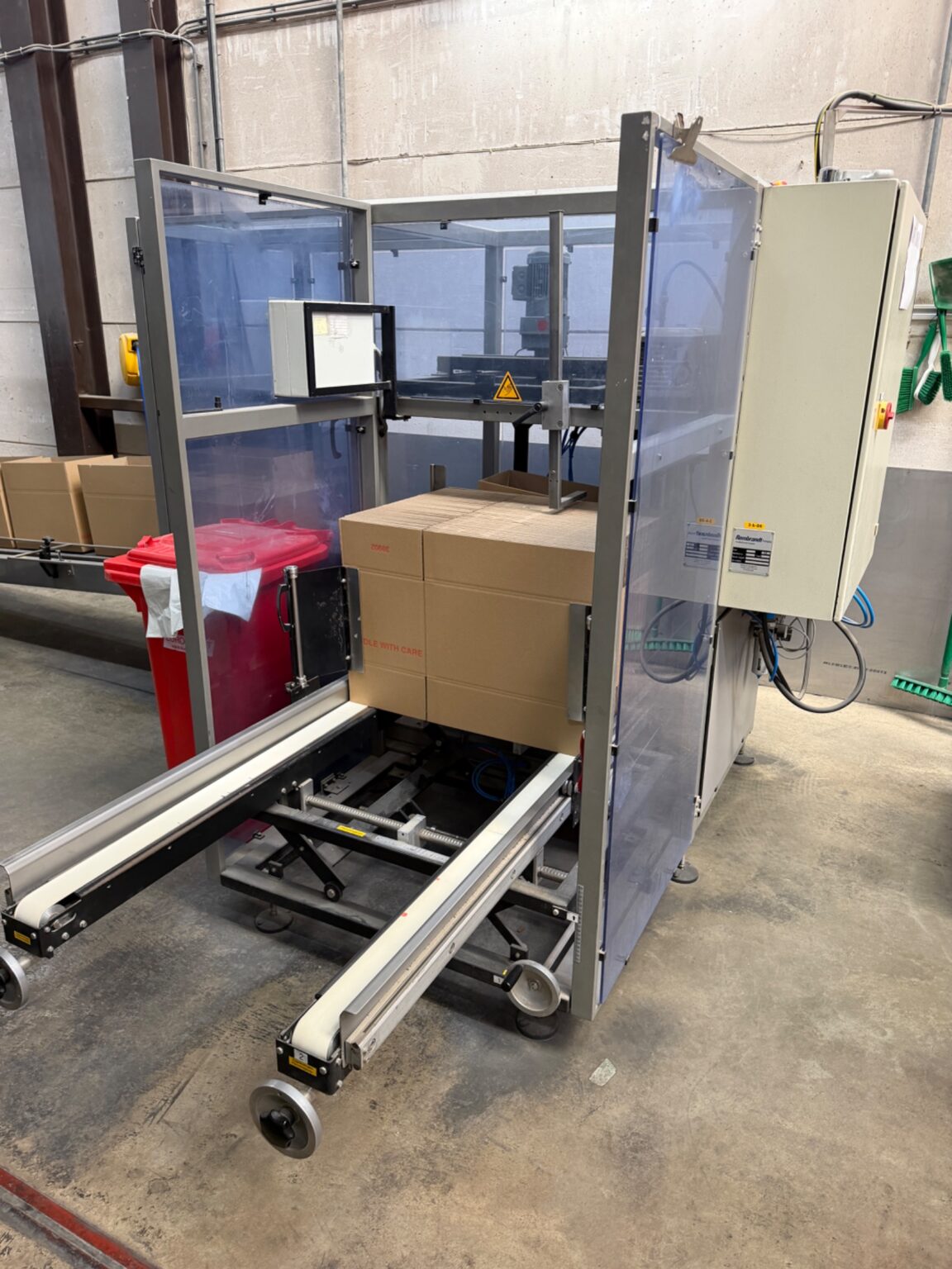 Used Complete weighing, packaging and case packing line with Yamato and GEA SmartPacker SX400