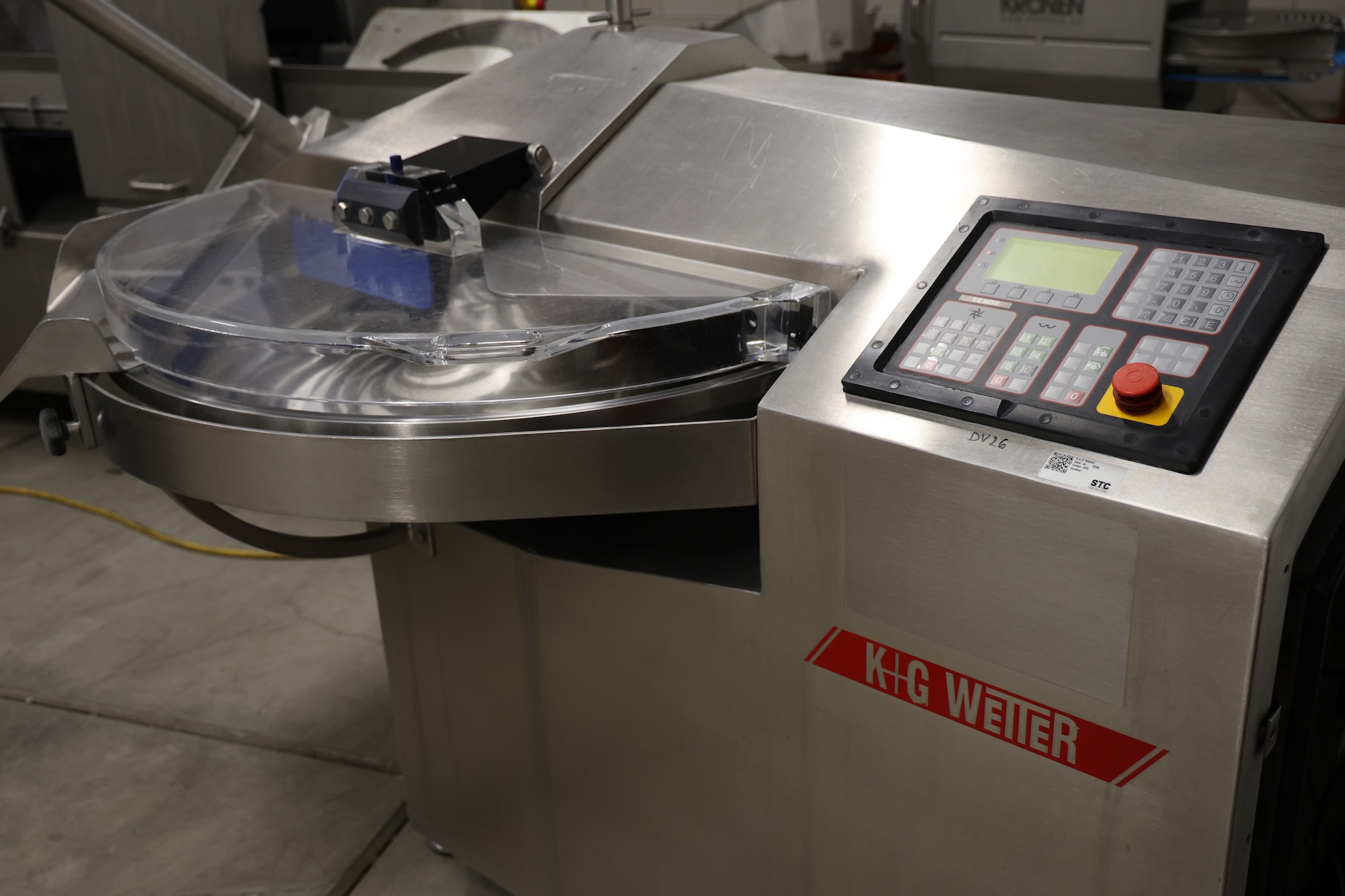 Used KG Wetter 120 bowl cutter with discharge
