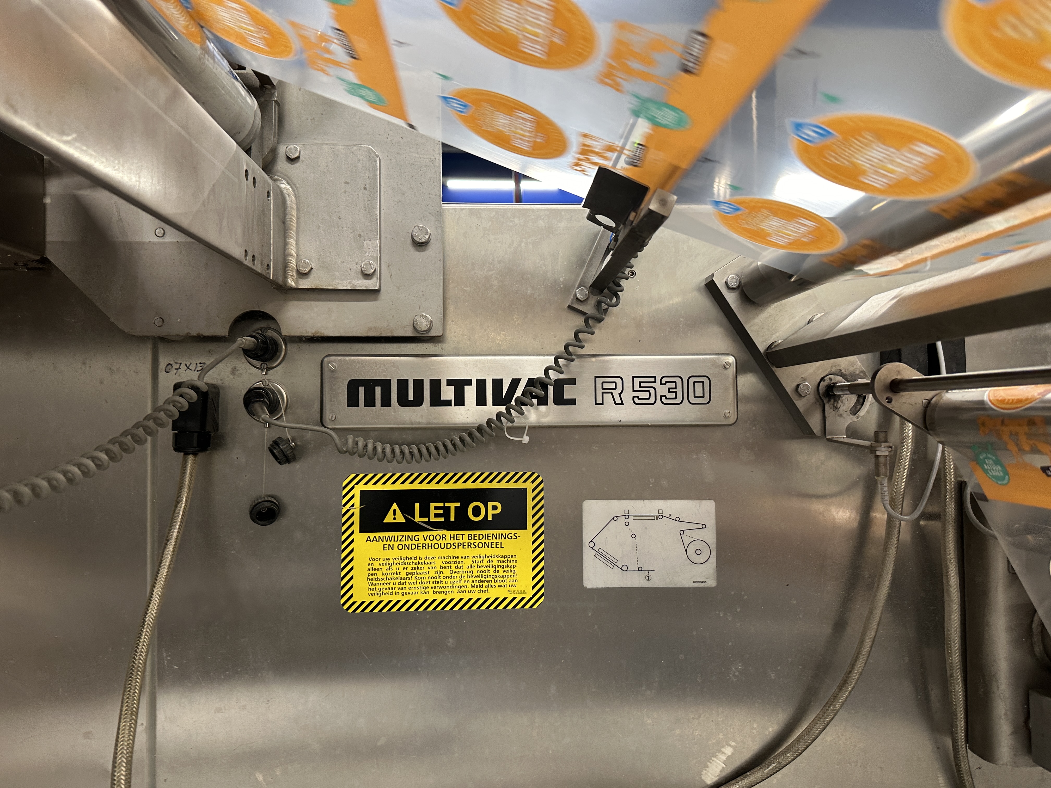 Used Multivac R530 complete line with Weber