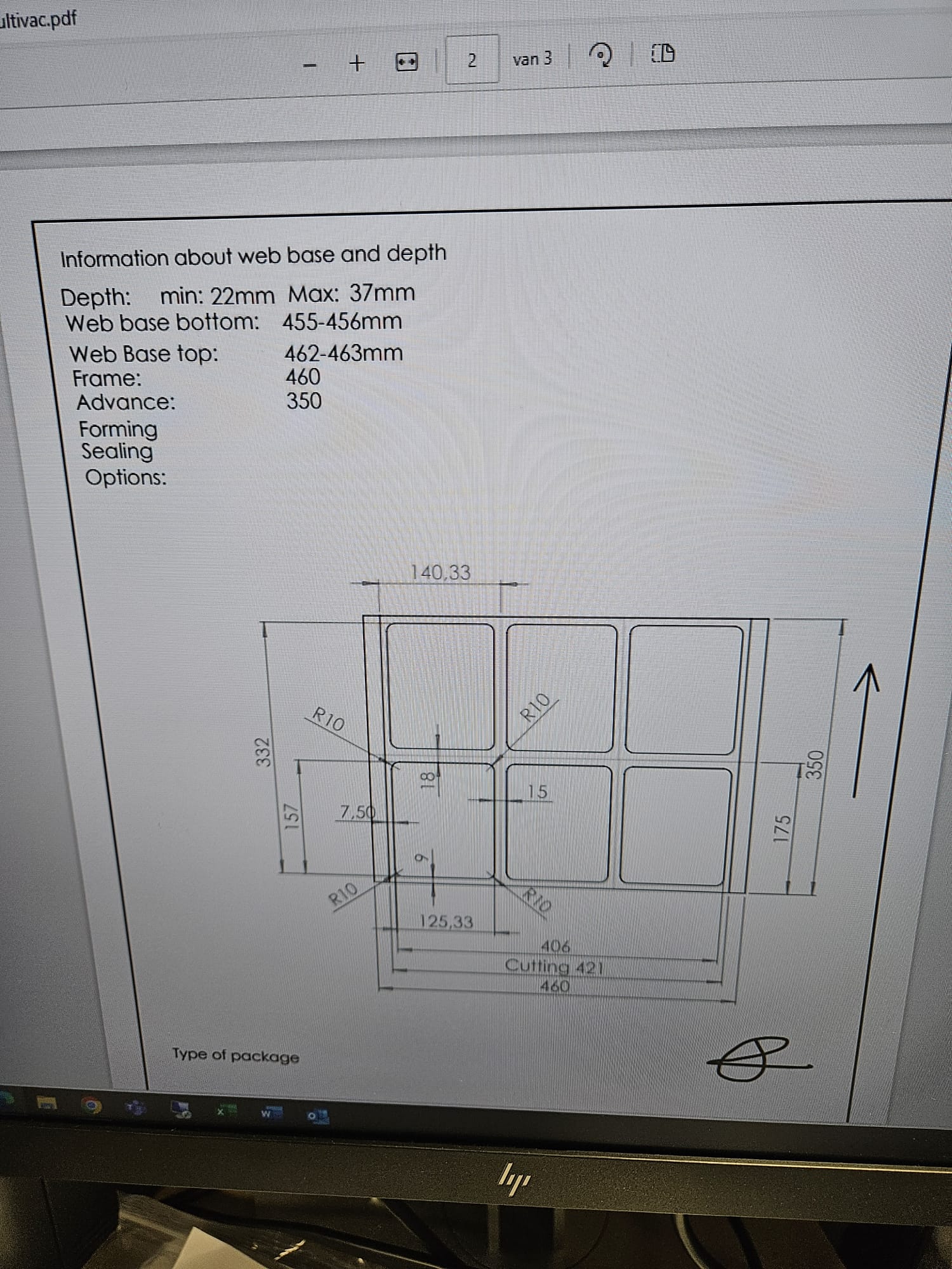Used 2018 Multivac R270CD with skin and MAP