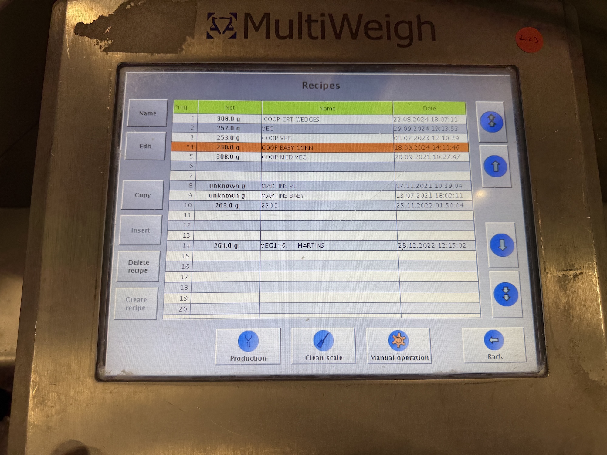 Used 2015 Multiweigh