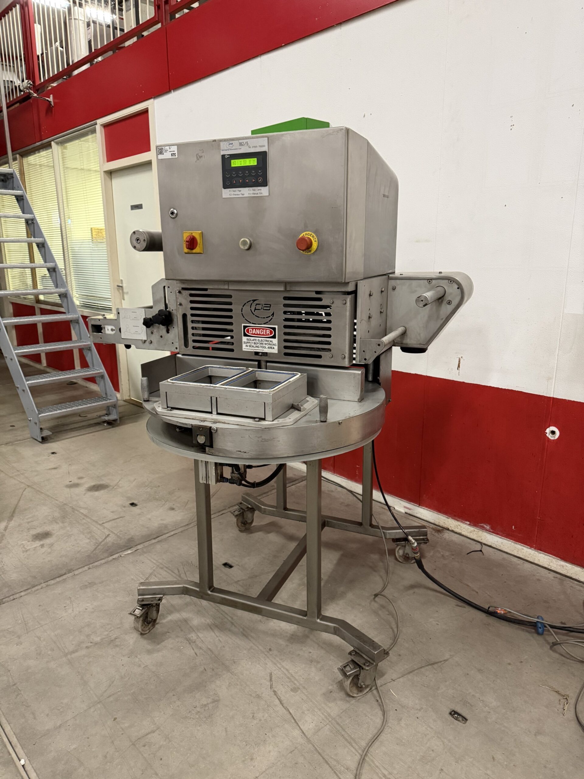 Used Packaging Automation 182/5 rotary tray sealer