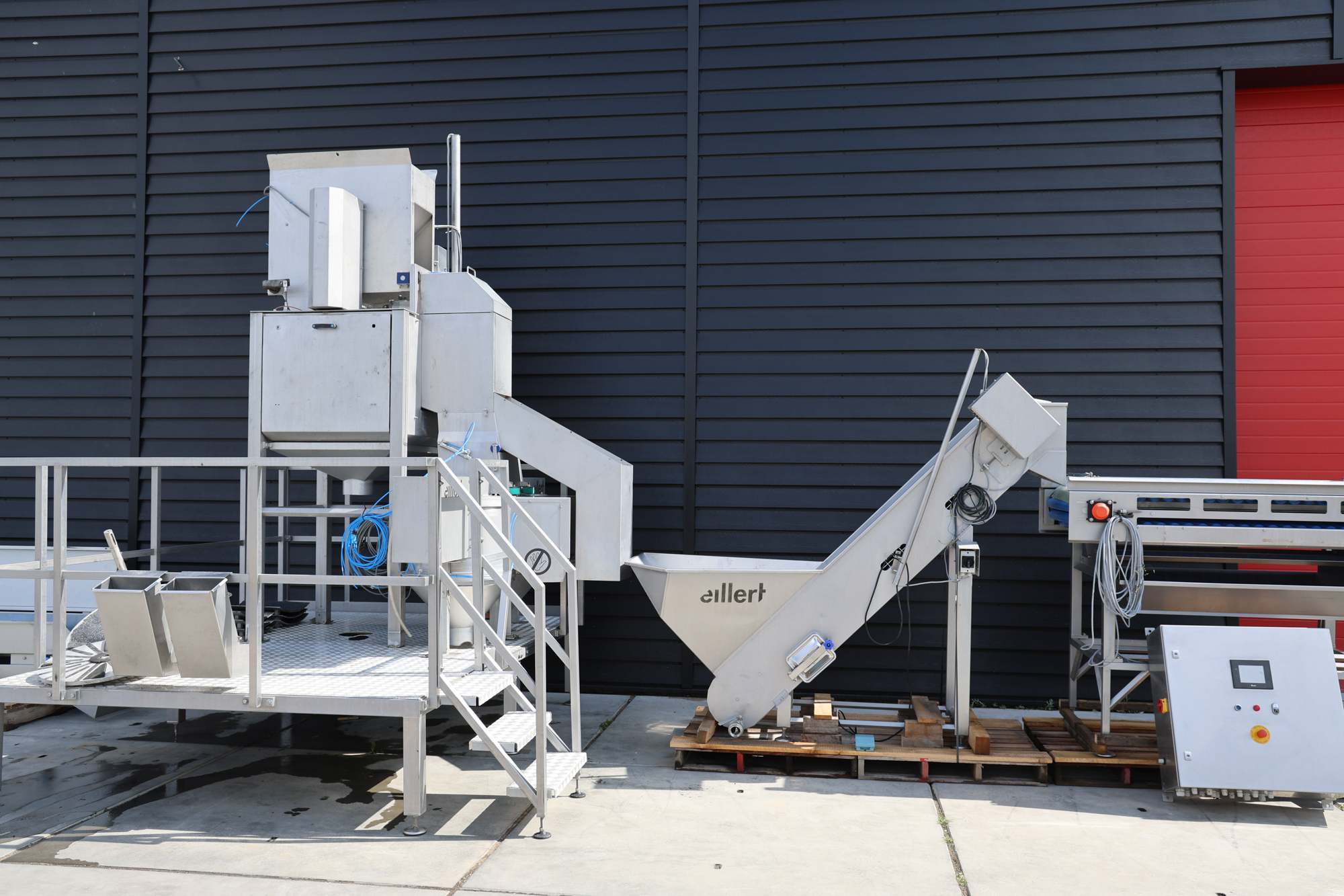 Used 2018 Eillert APM800 and B25 Full potato peeling and cutting line