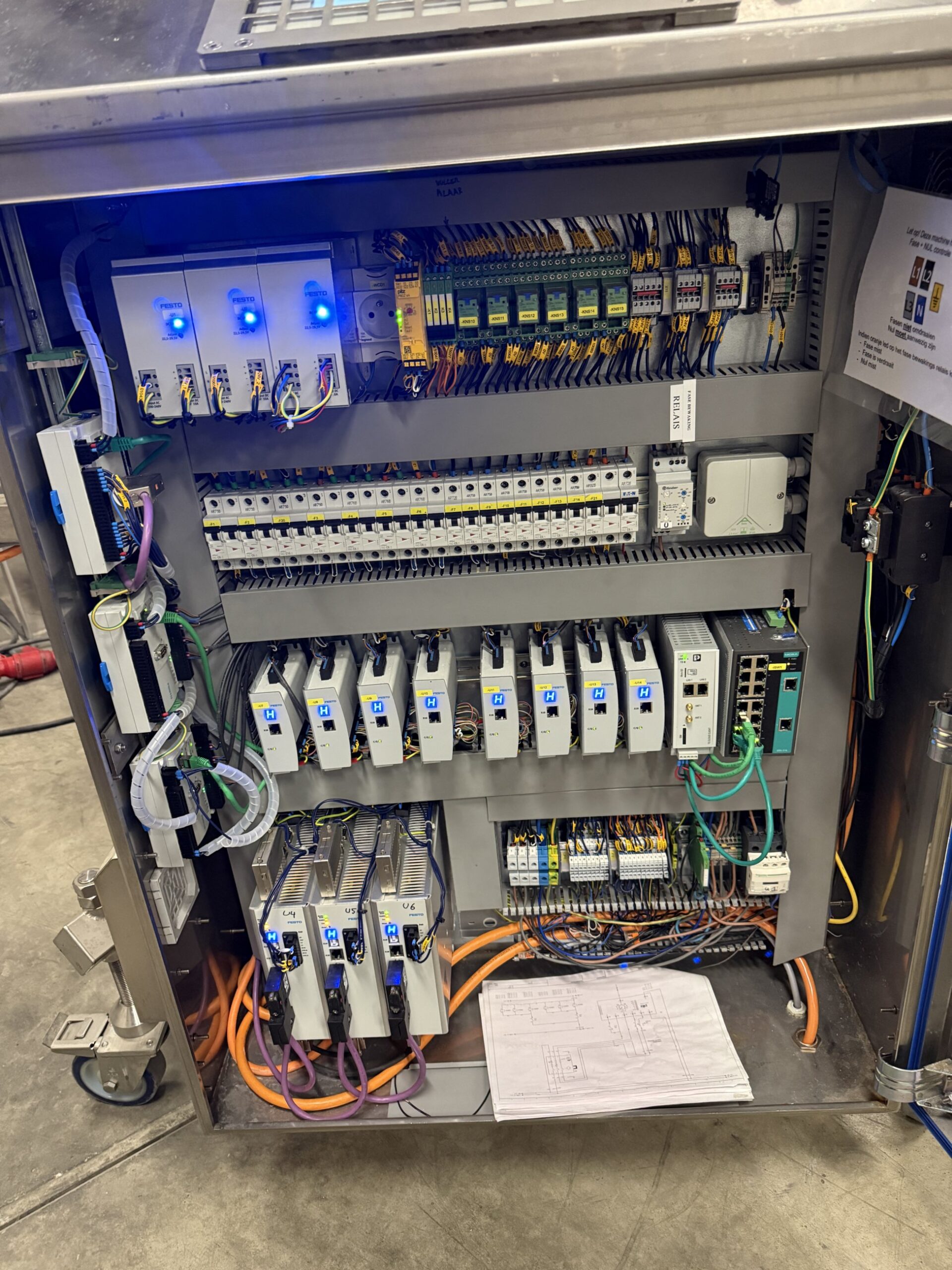 Used 8-head volumetric liquid filler for brine and sauces