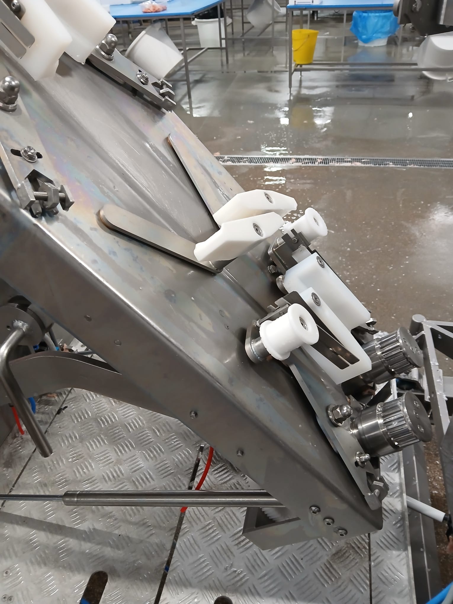 Used 2012 Marel 2630 filleting line with 2620 and knife sharpener