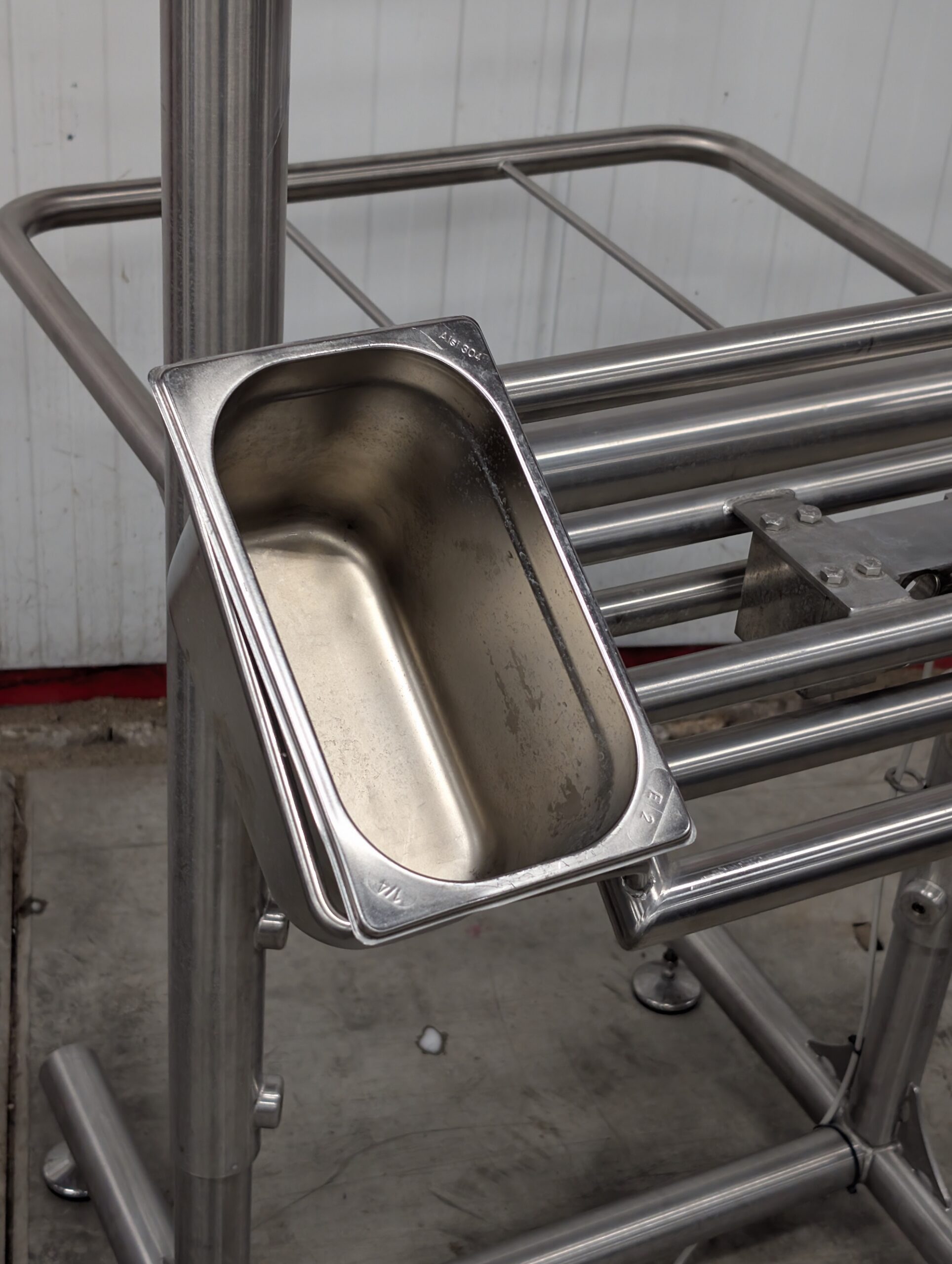 Used Top Control weighing scale with touchscreen indicator and stainless frame