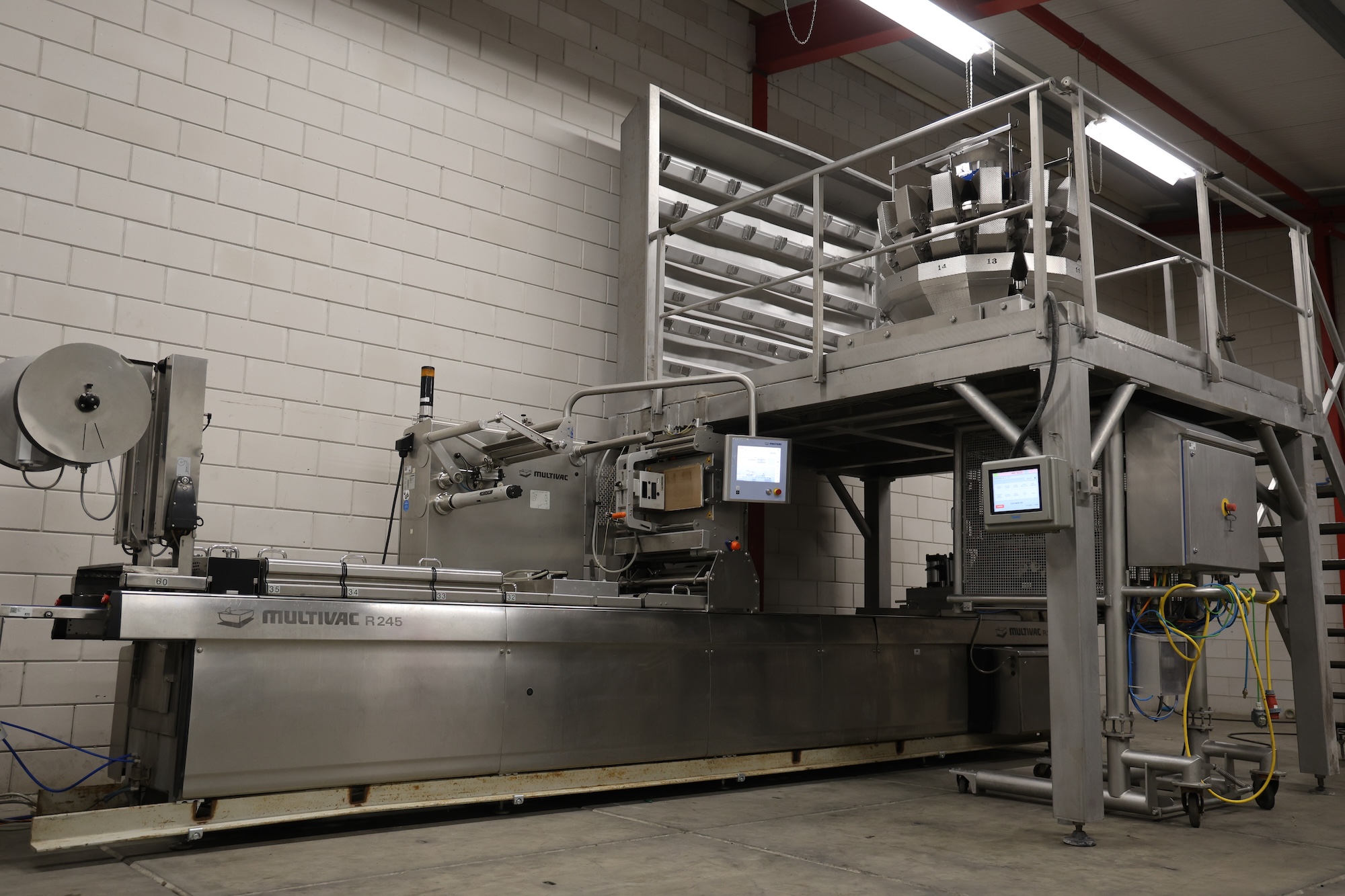 Used 2013 Multivac - Yamato Full automatic weighing and packing line
