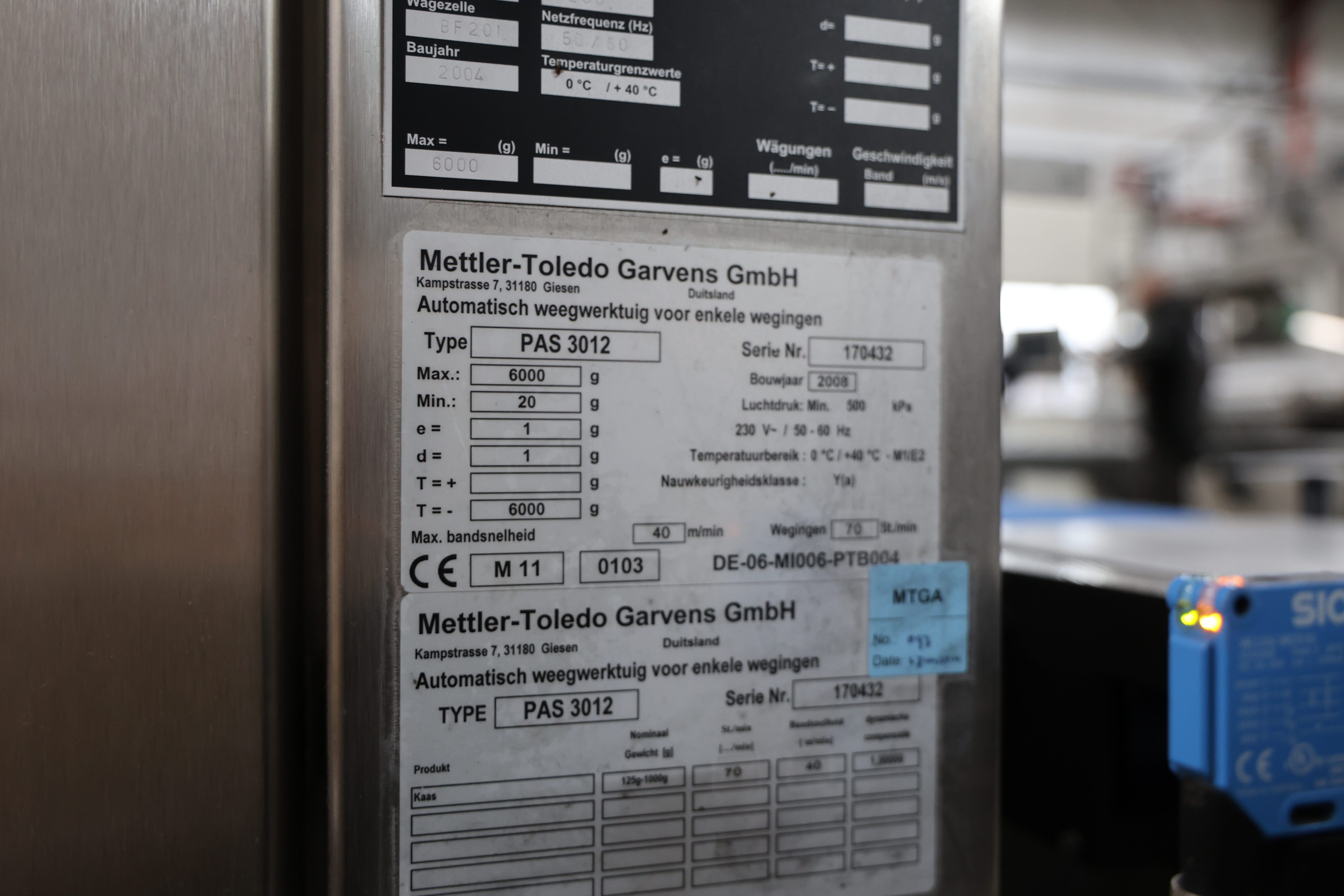 Used Mettler Toledo Weigh price labelling line