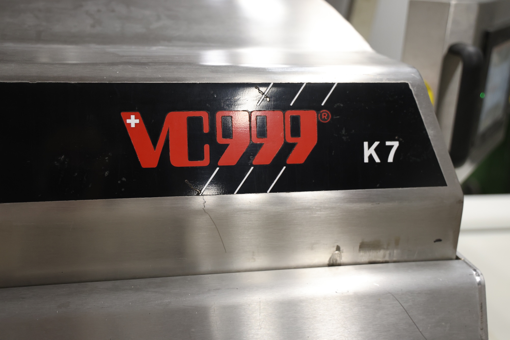 Used 2008 VC999 K7 vacuum line with shrink tunnel