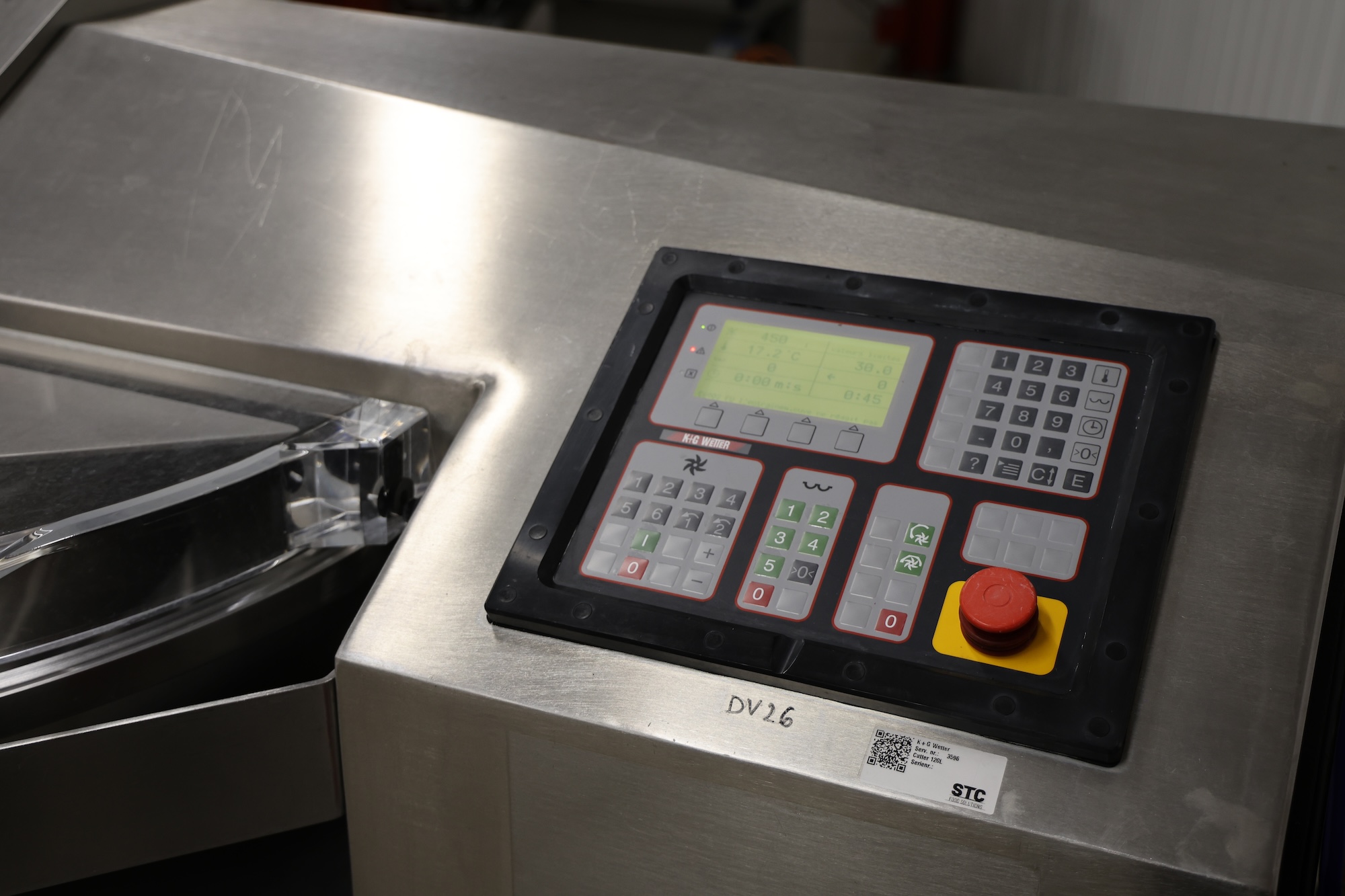 Used KG Wetter 120 bowl cutter with discharge