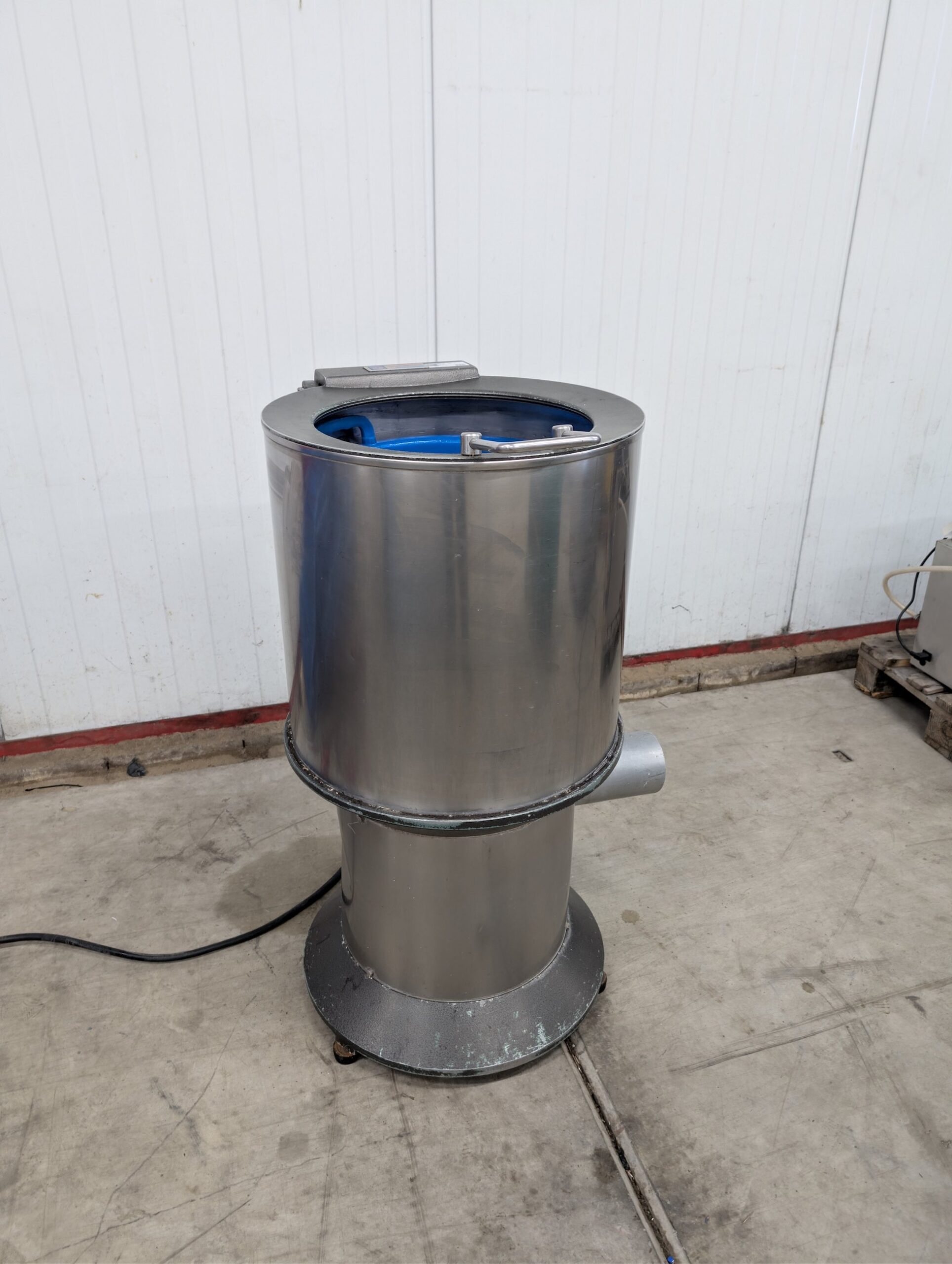 Used Stainless steel vegetable spin dryer (centrifuge) for lettuce and herbs