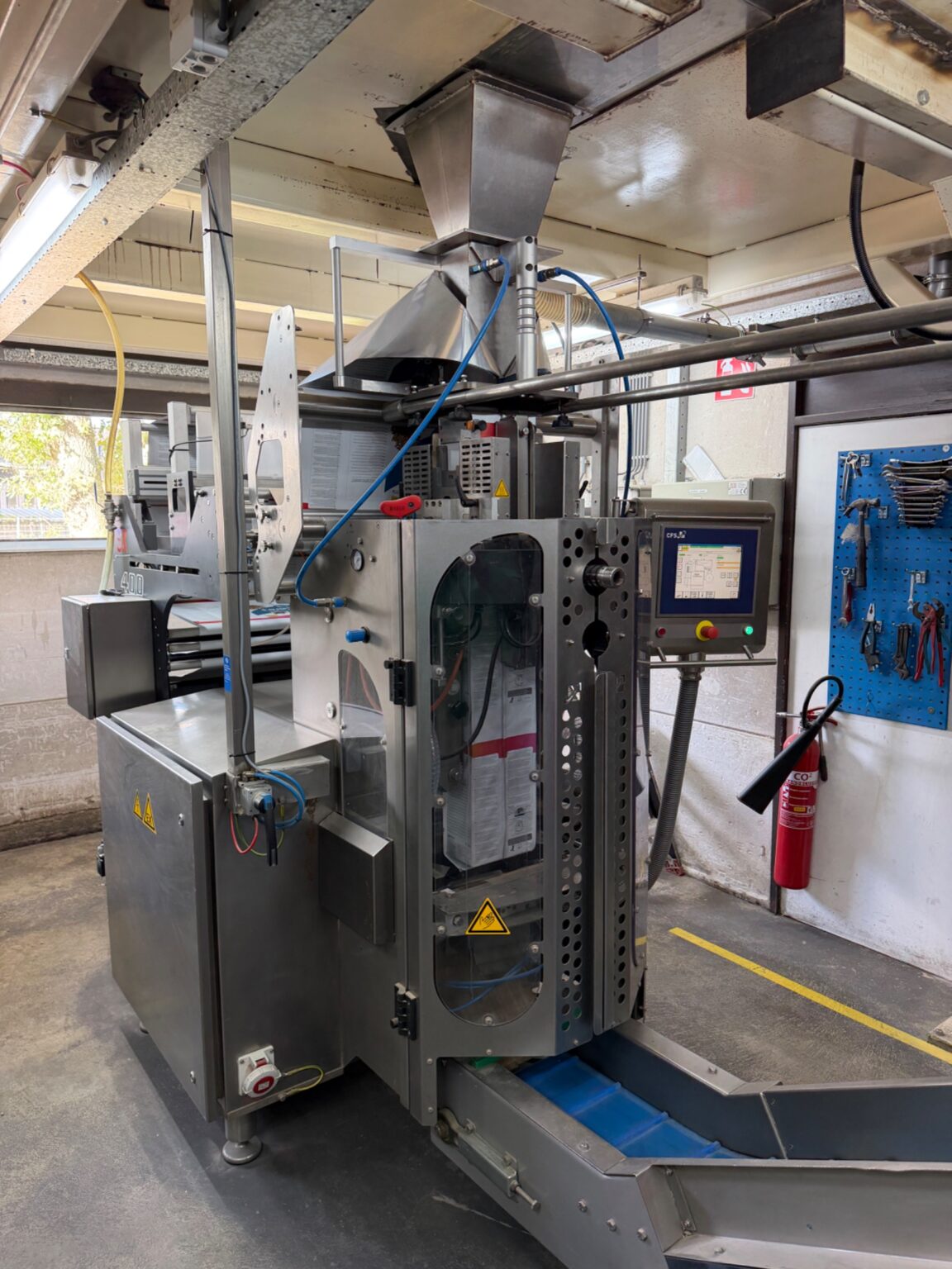 Used Complete weighing, packaging and case packing line with Yamato and GEA SmartPacker SX400