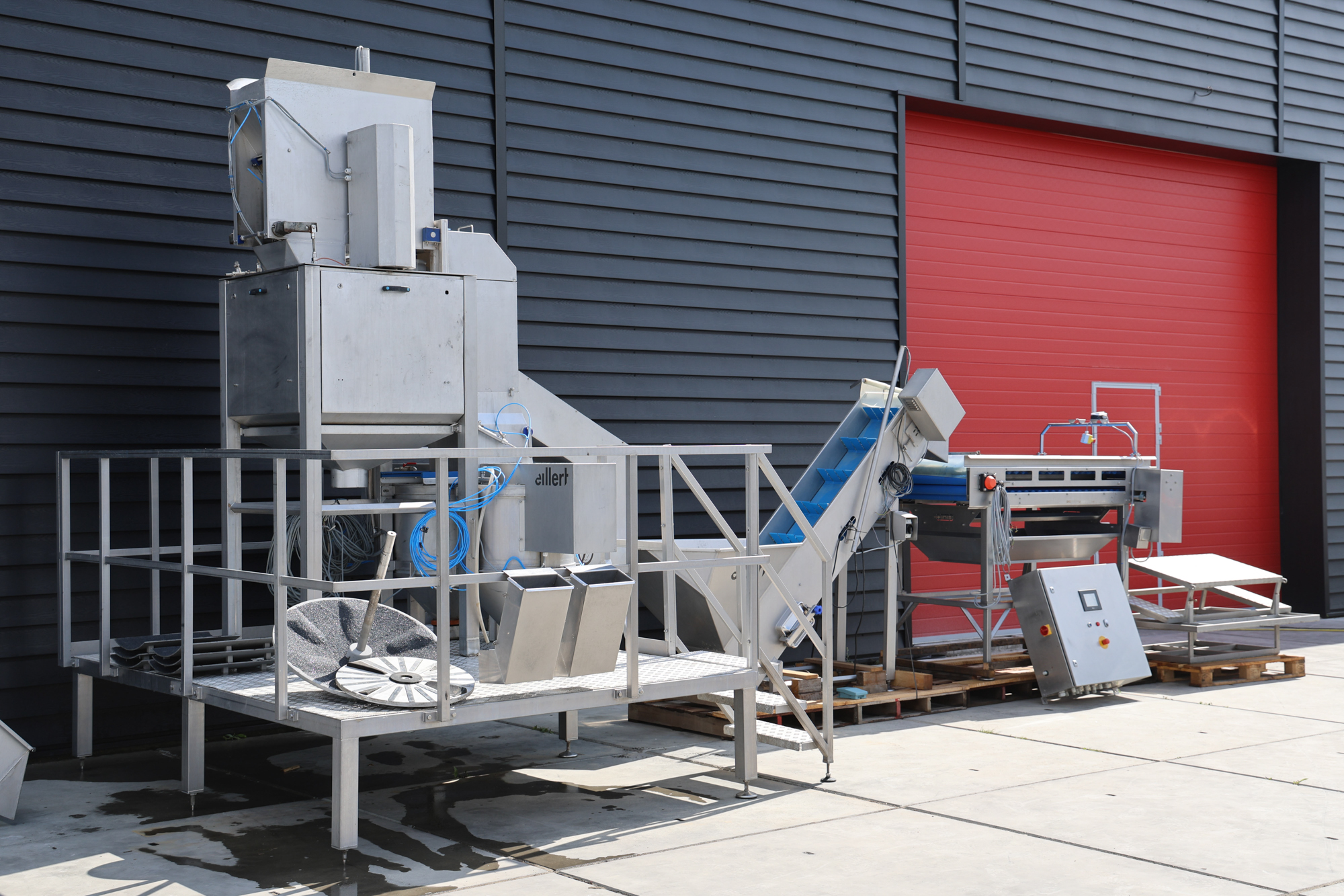 Used 2018 Eillert APM800 and B25 Full potato peeling and cutting line