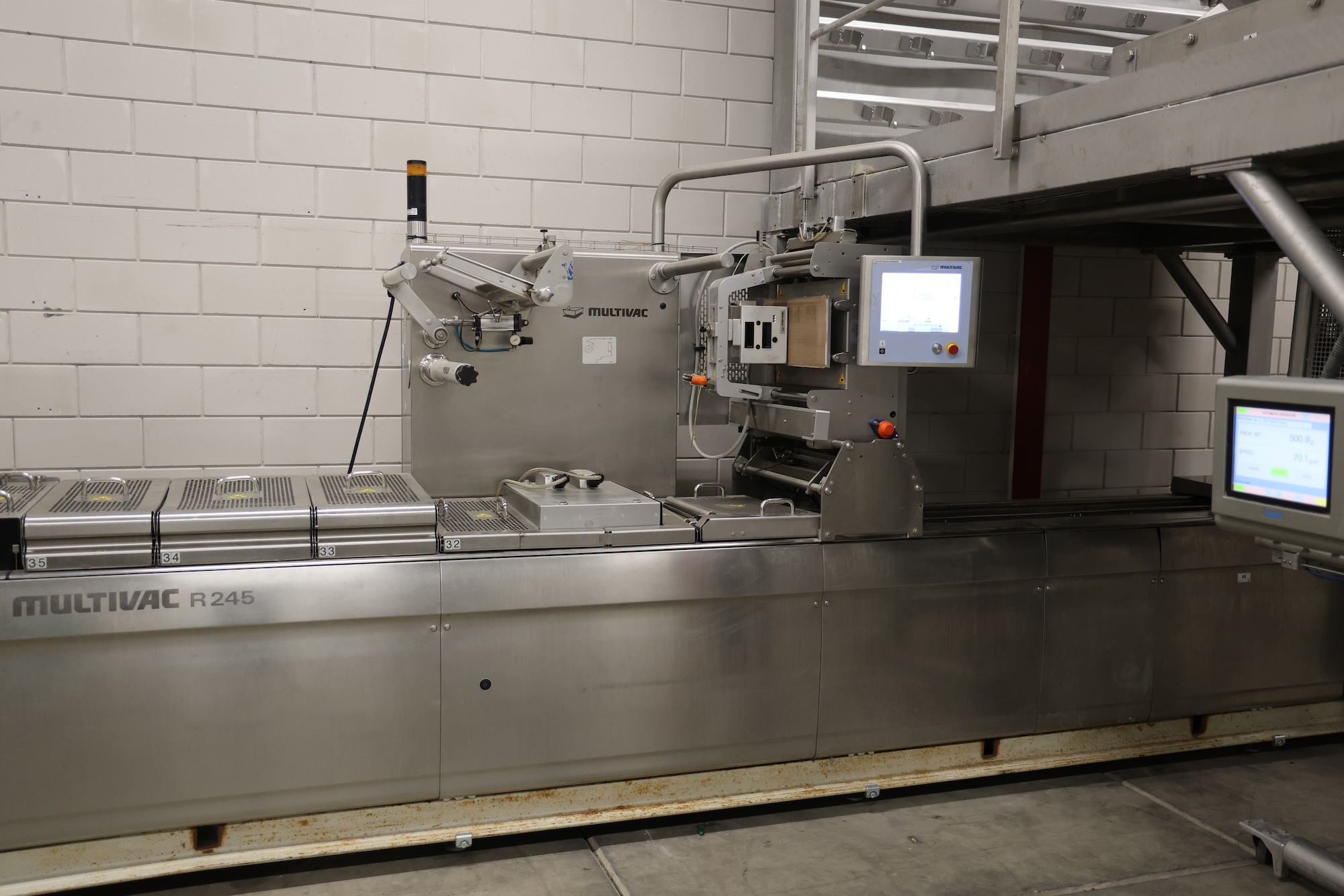 Used 2013 Multivac - Yamato Full automatic weighing and packing line
