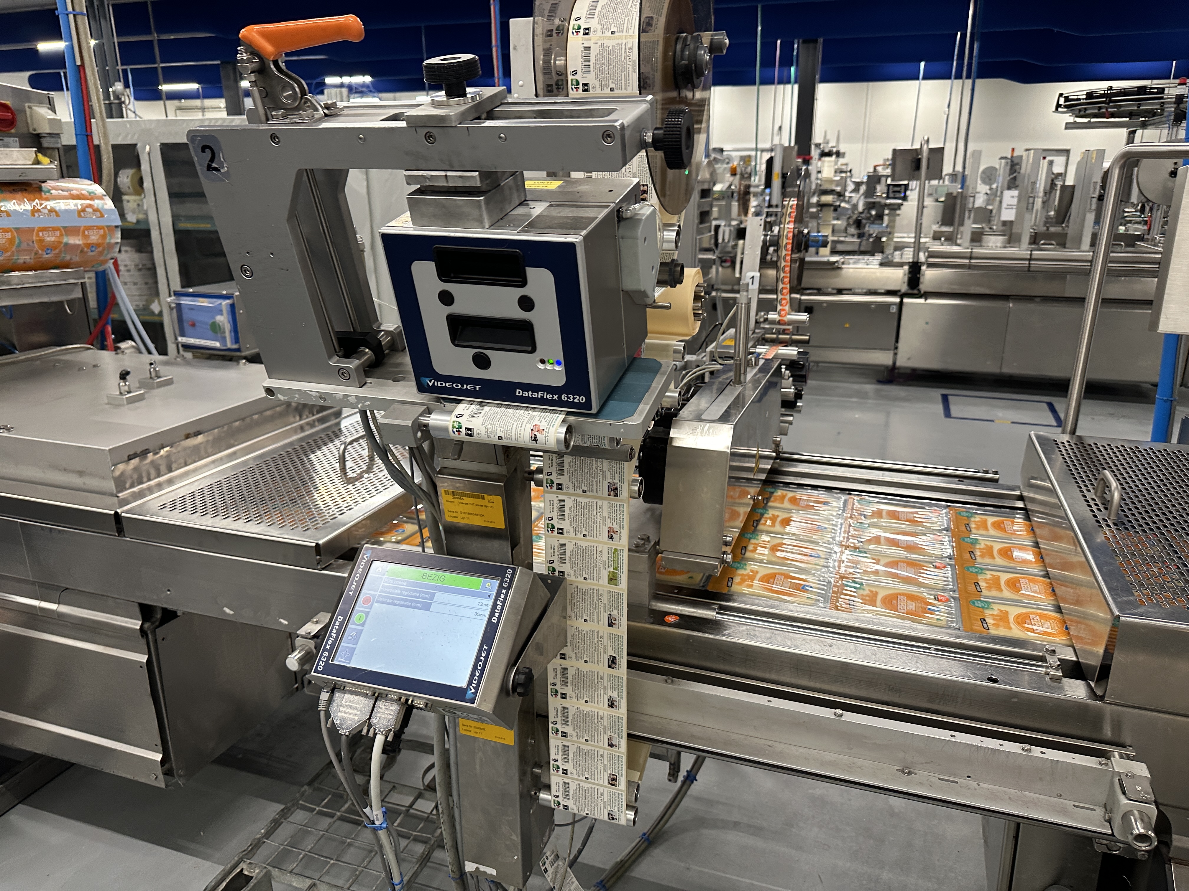 Used Multivac R530 complete line with Weber