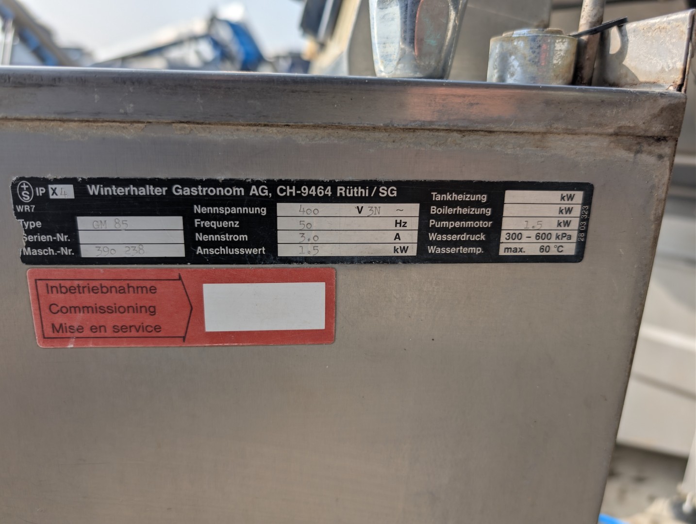 Used Winterhalter GM 85