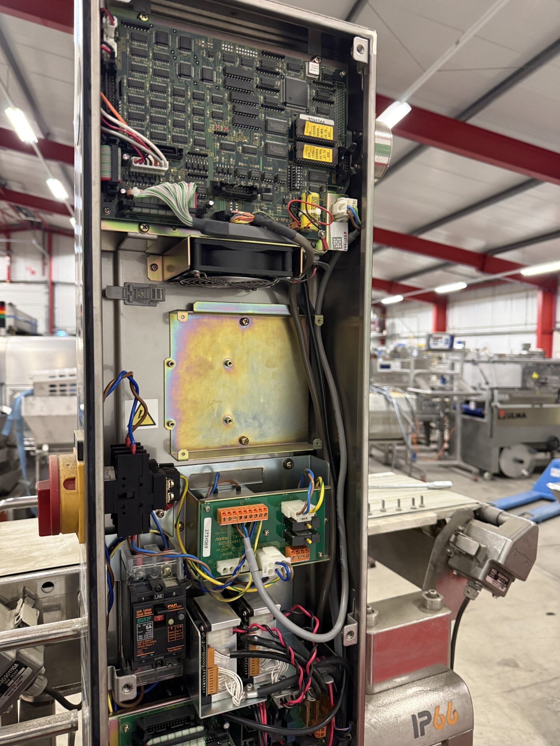 Used Anritsu checkweigher with automatic reject