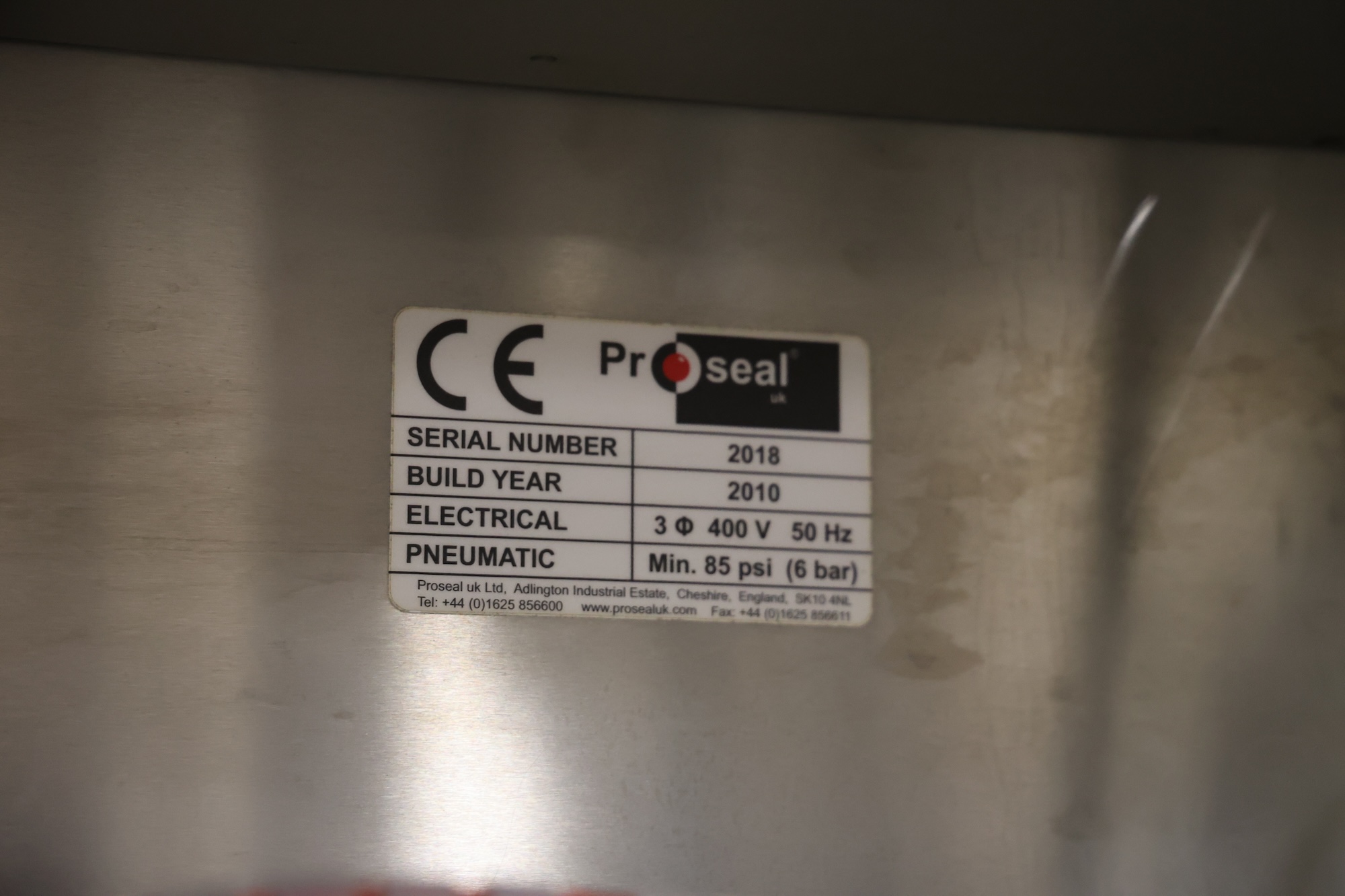 Used 2010 Proseal GT2 Traysealer