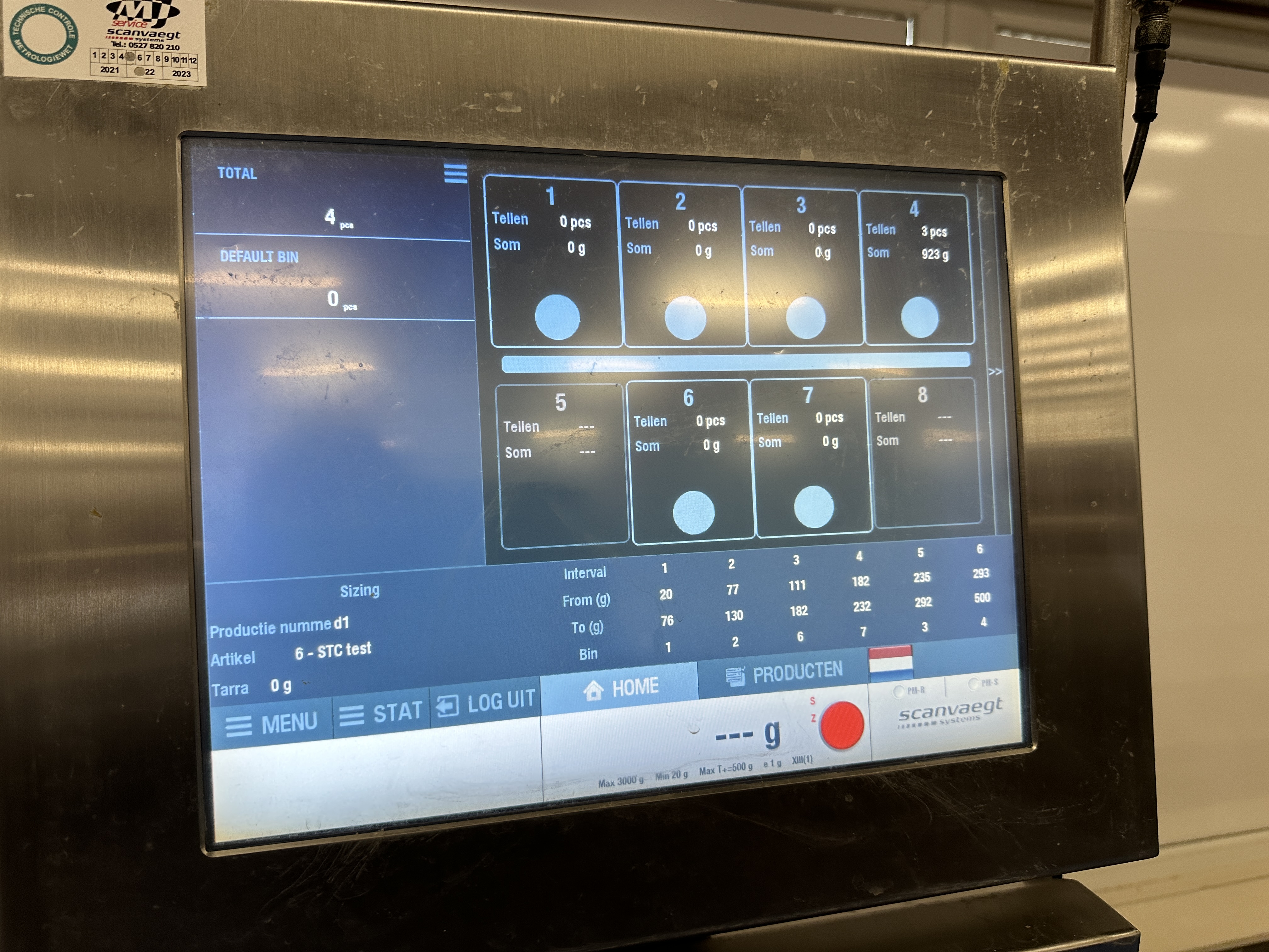 Used 2017 Scanvaegt  8 station grading line