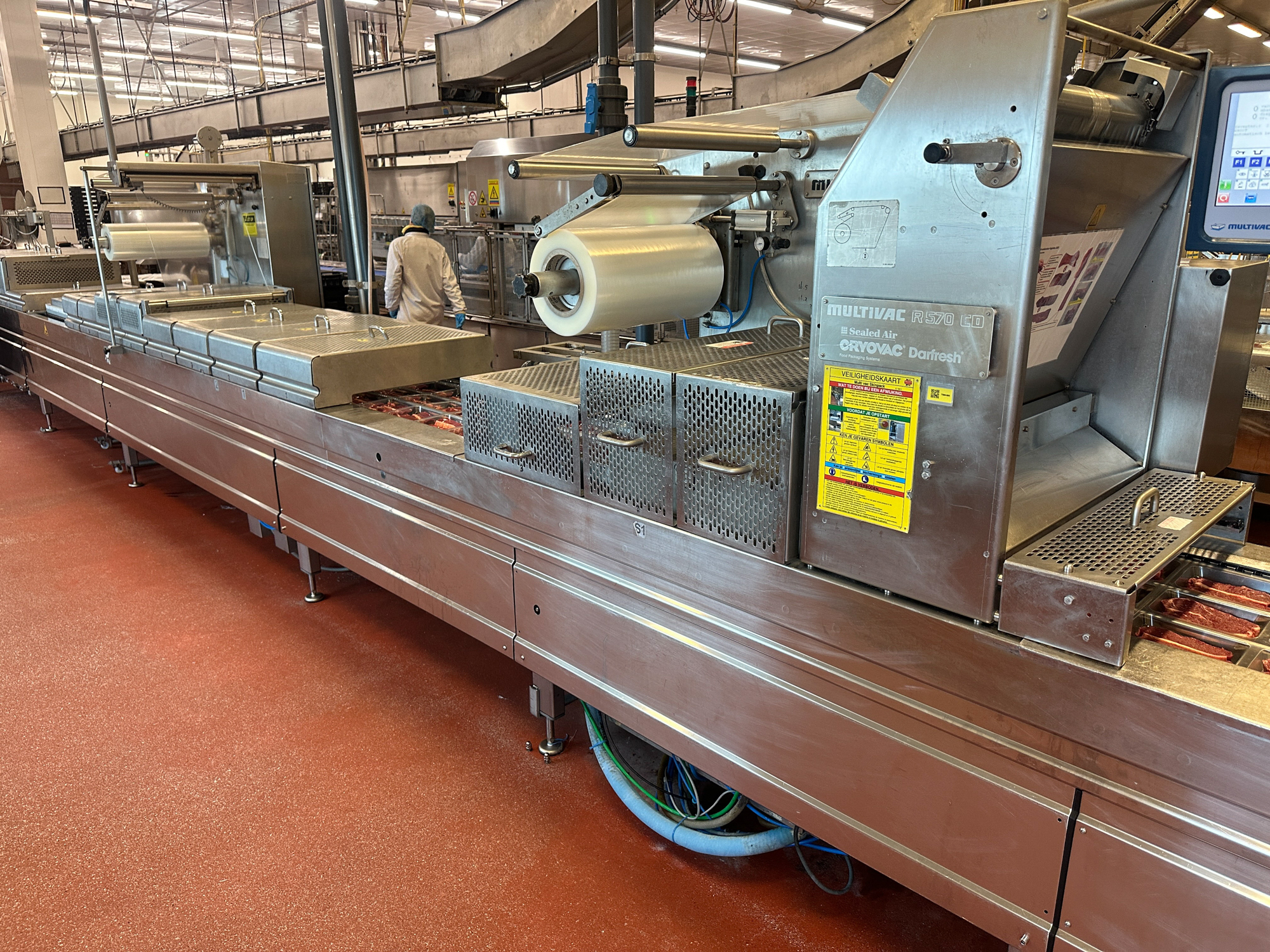 Used 2006 Multivac R570CD skin and MAP thermoformer