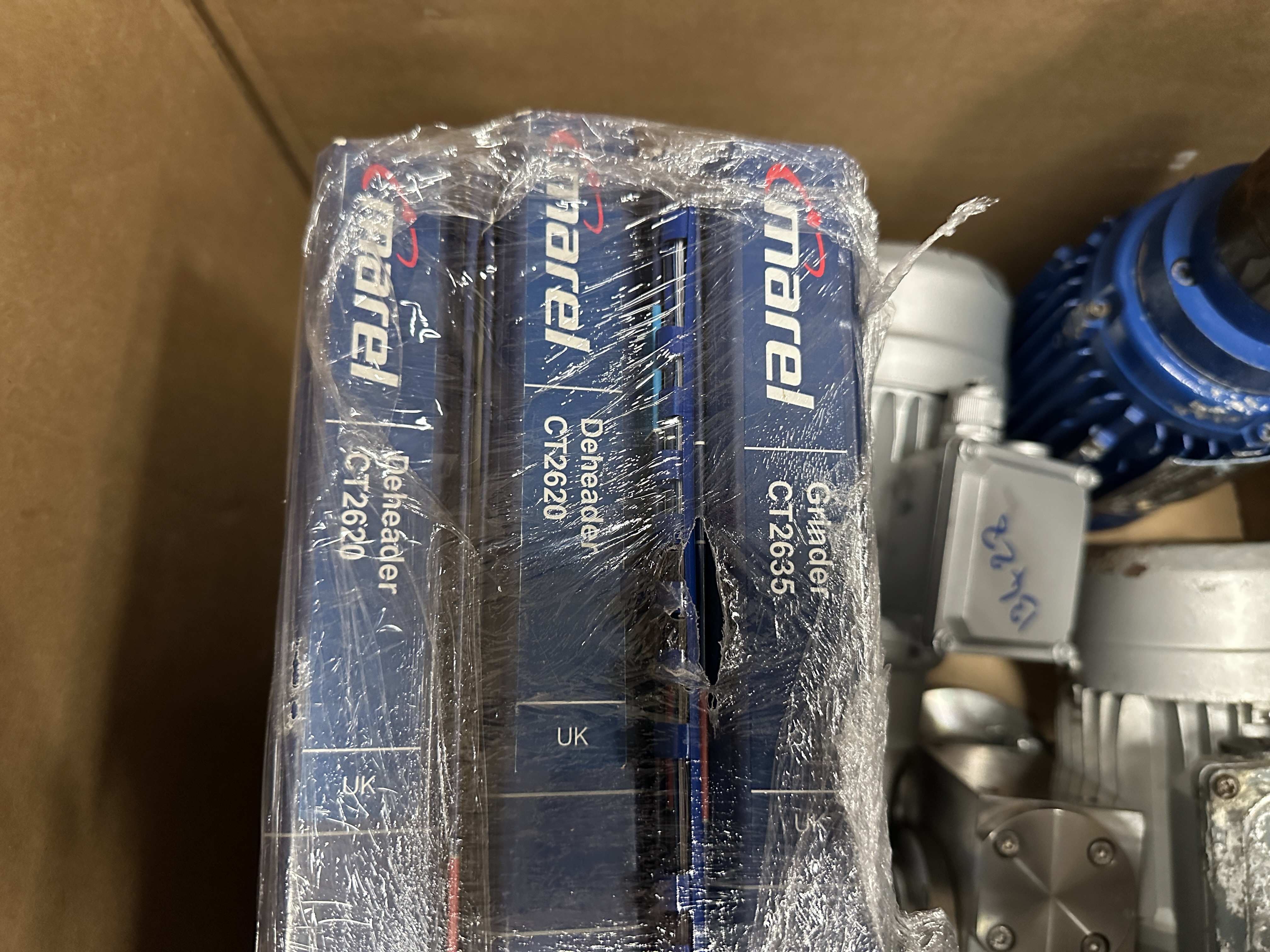 Used 2012 Marel 2630 filleting line with 2620 and knife sharpener