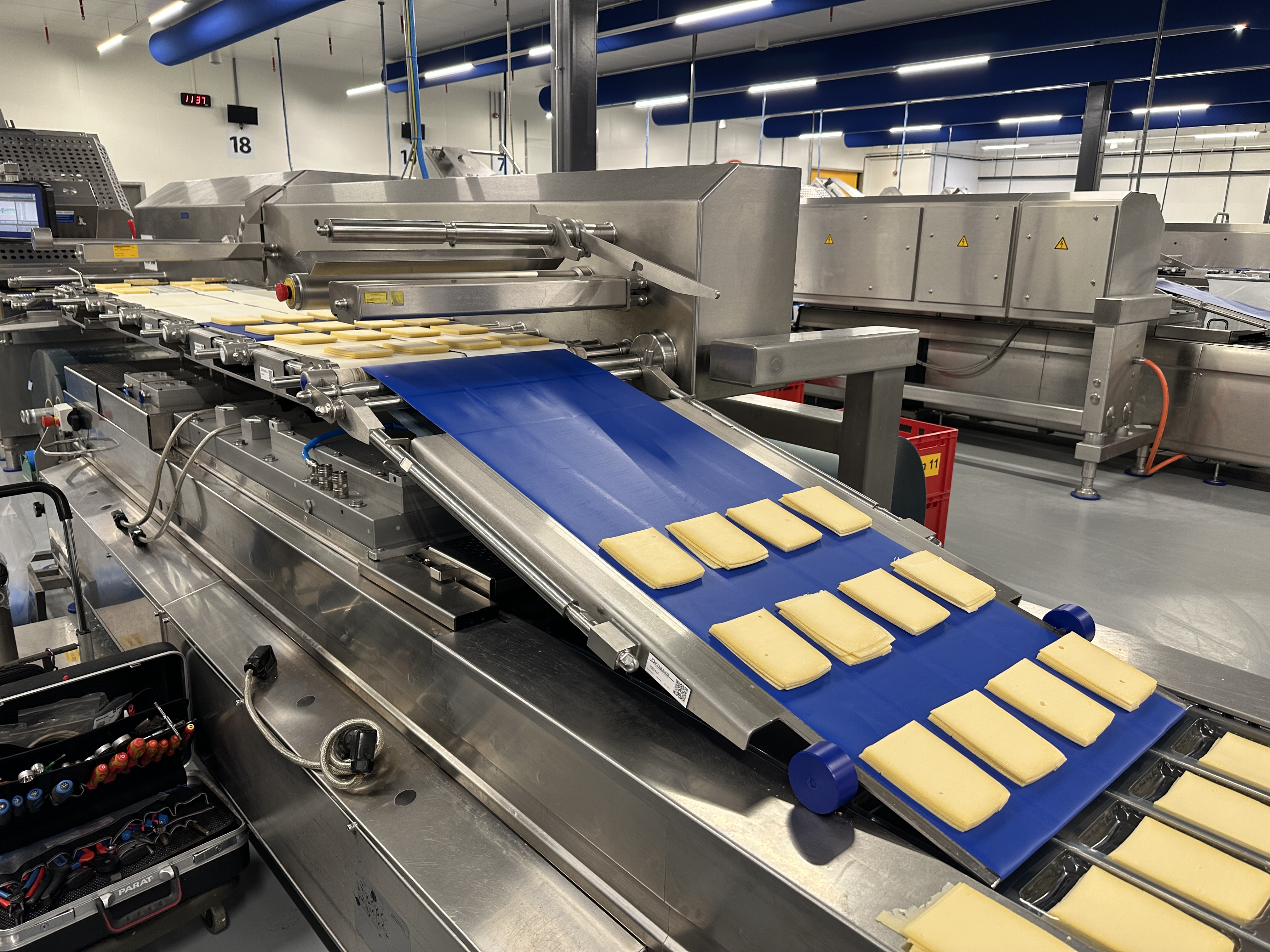 Used Multivac R530 complete line with Weber