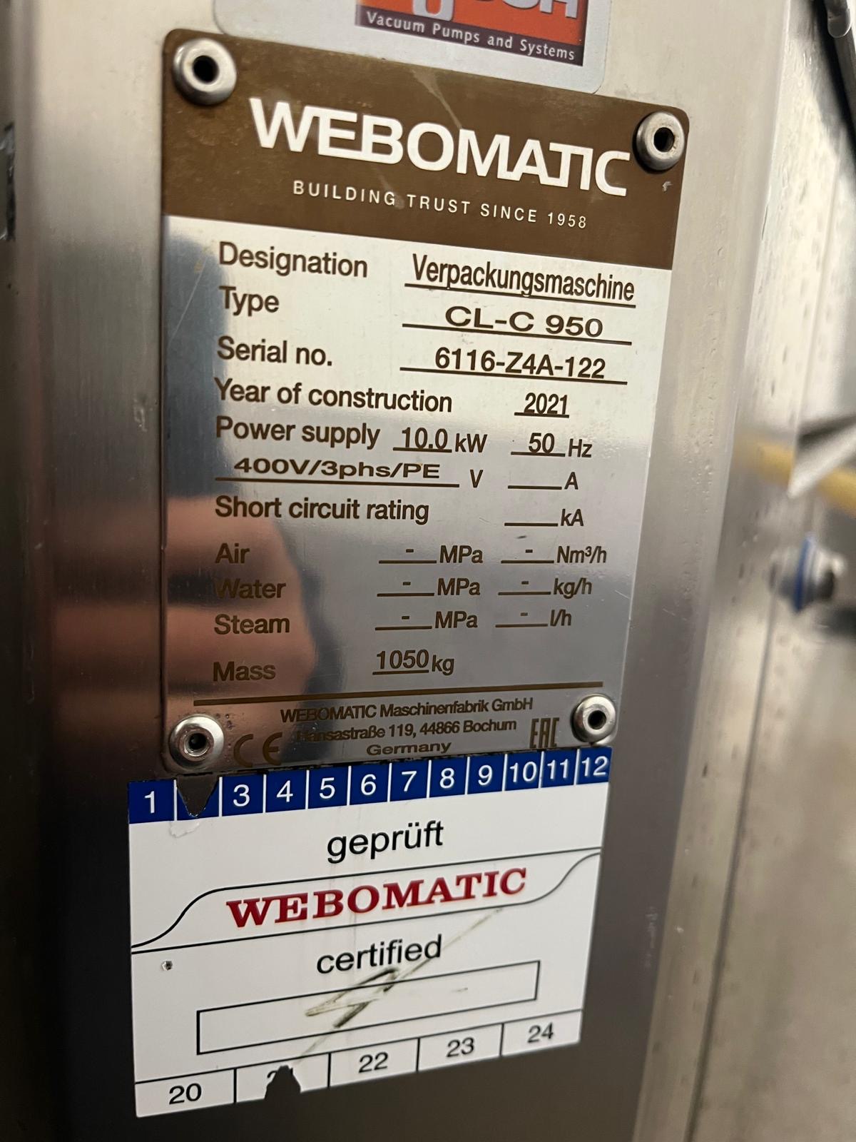 Used Webomatic CL-C 950
