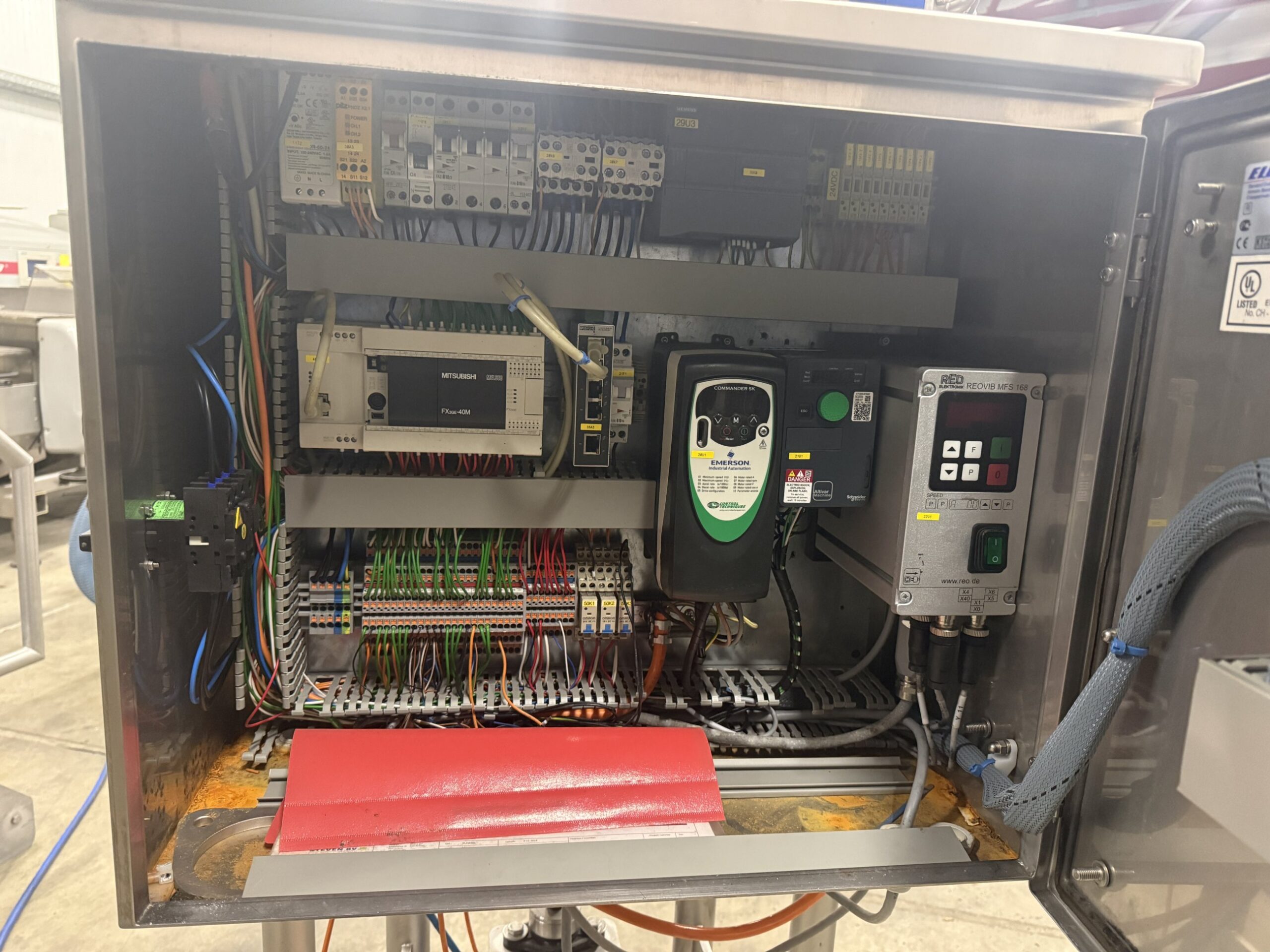 Used 2016 Steven BV cup dosing machine for sauce cups