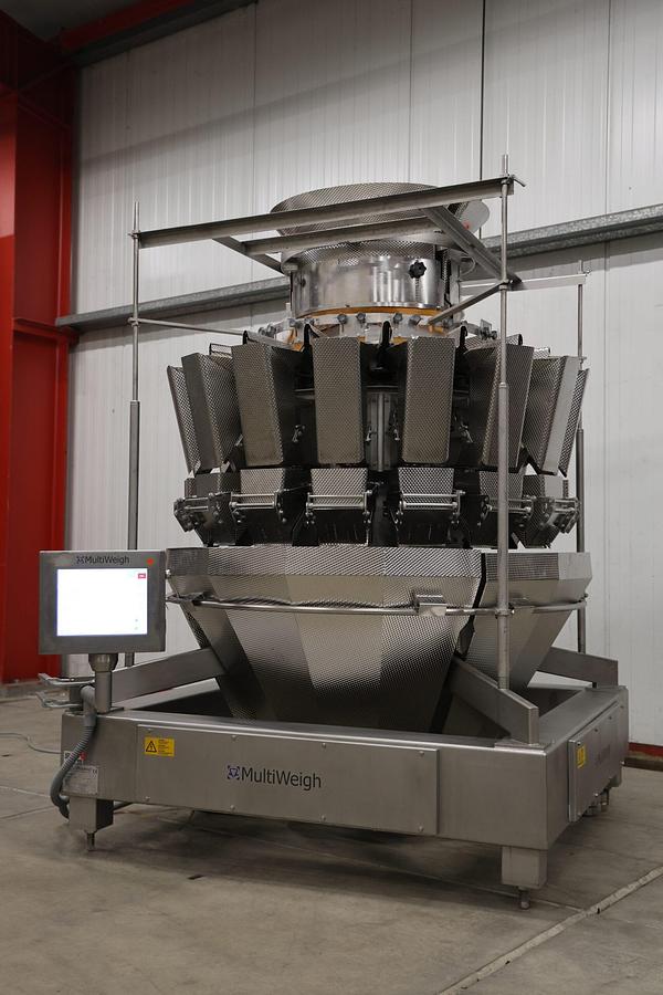 Used 2015 MultiWeigh MW 16 (3-MIX) multihead weigher with memory buckets