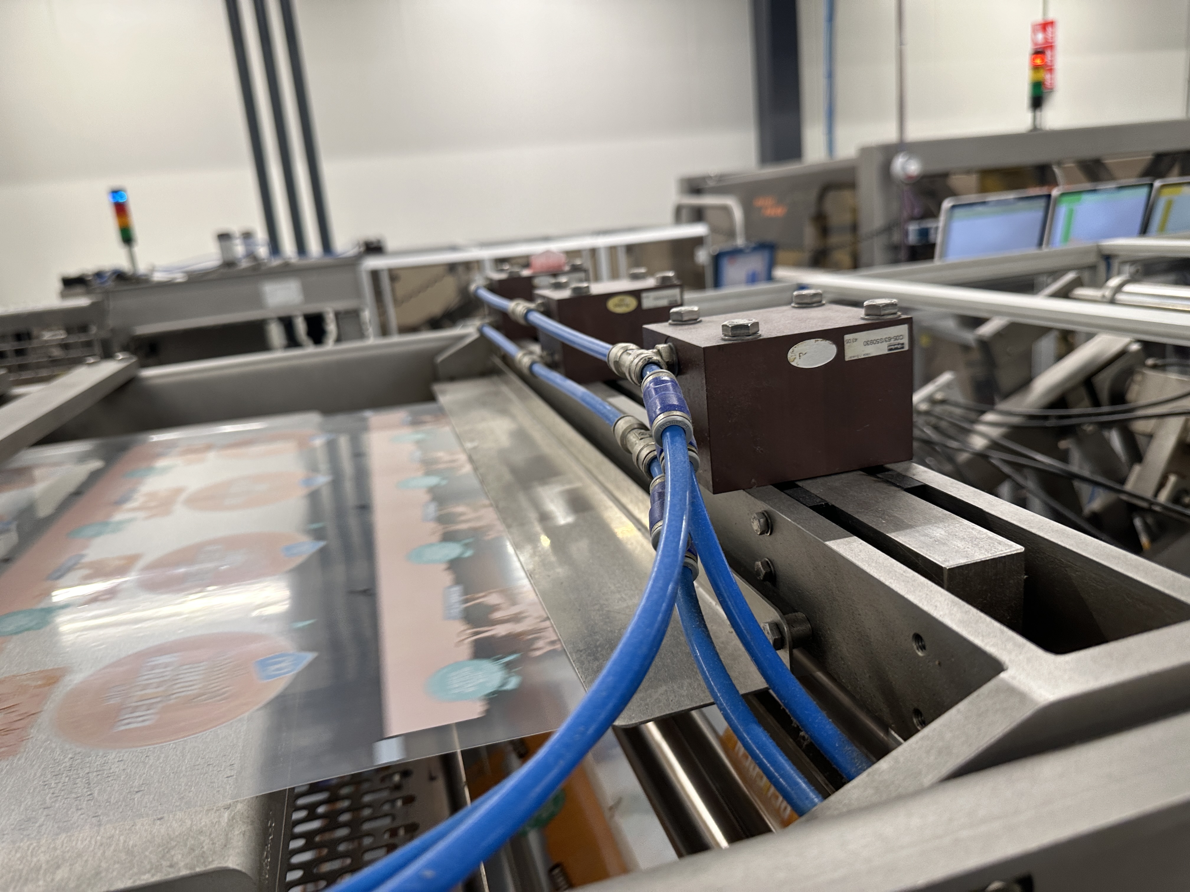 Used Multivac R530 complete line with Weber