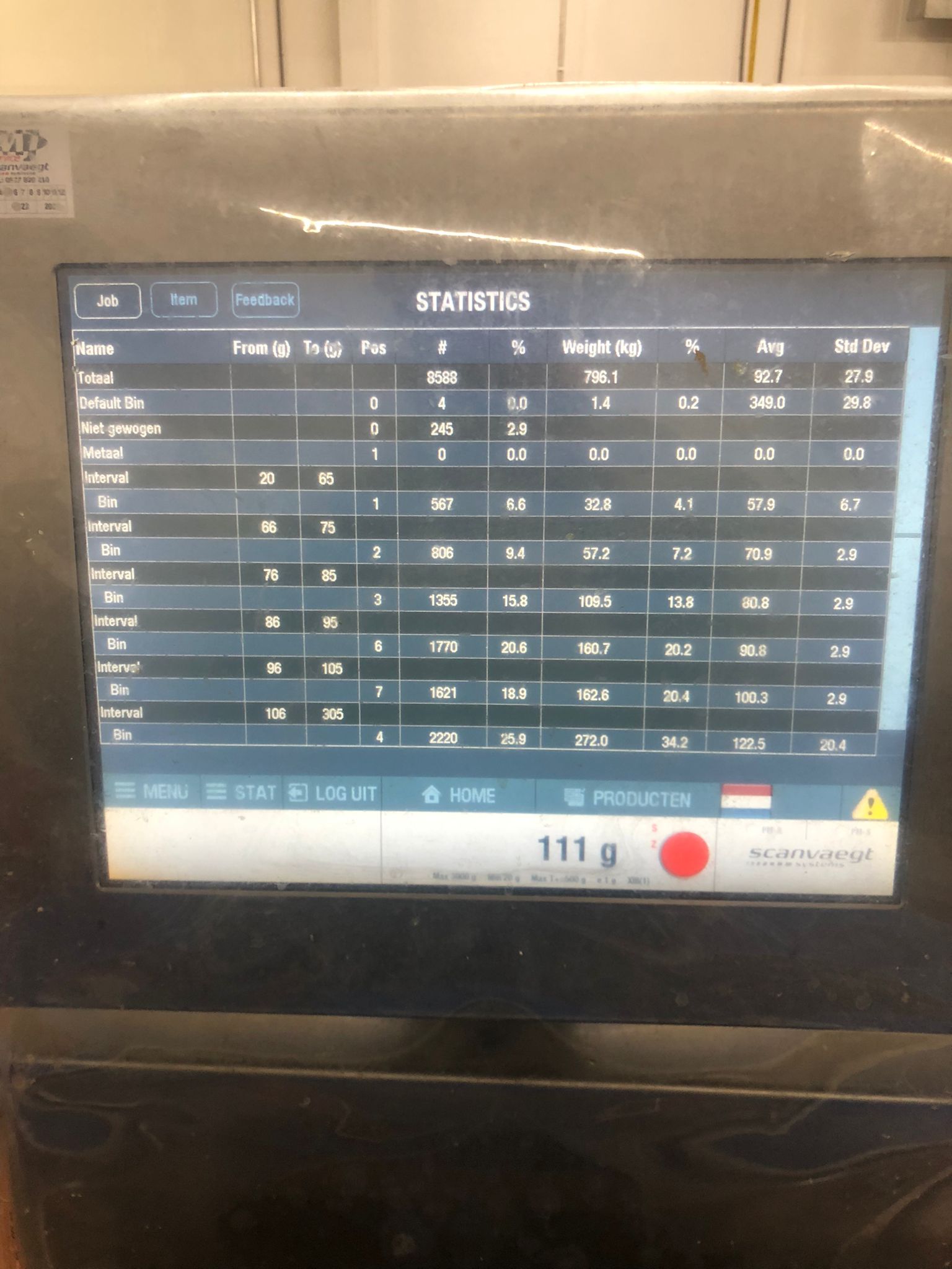 Used 2017 Scanvaegt  8 station grading line