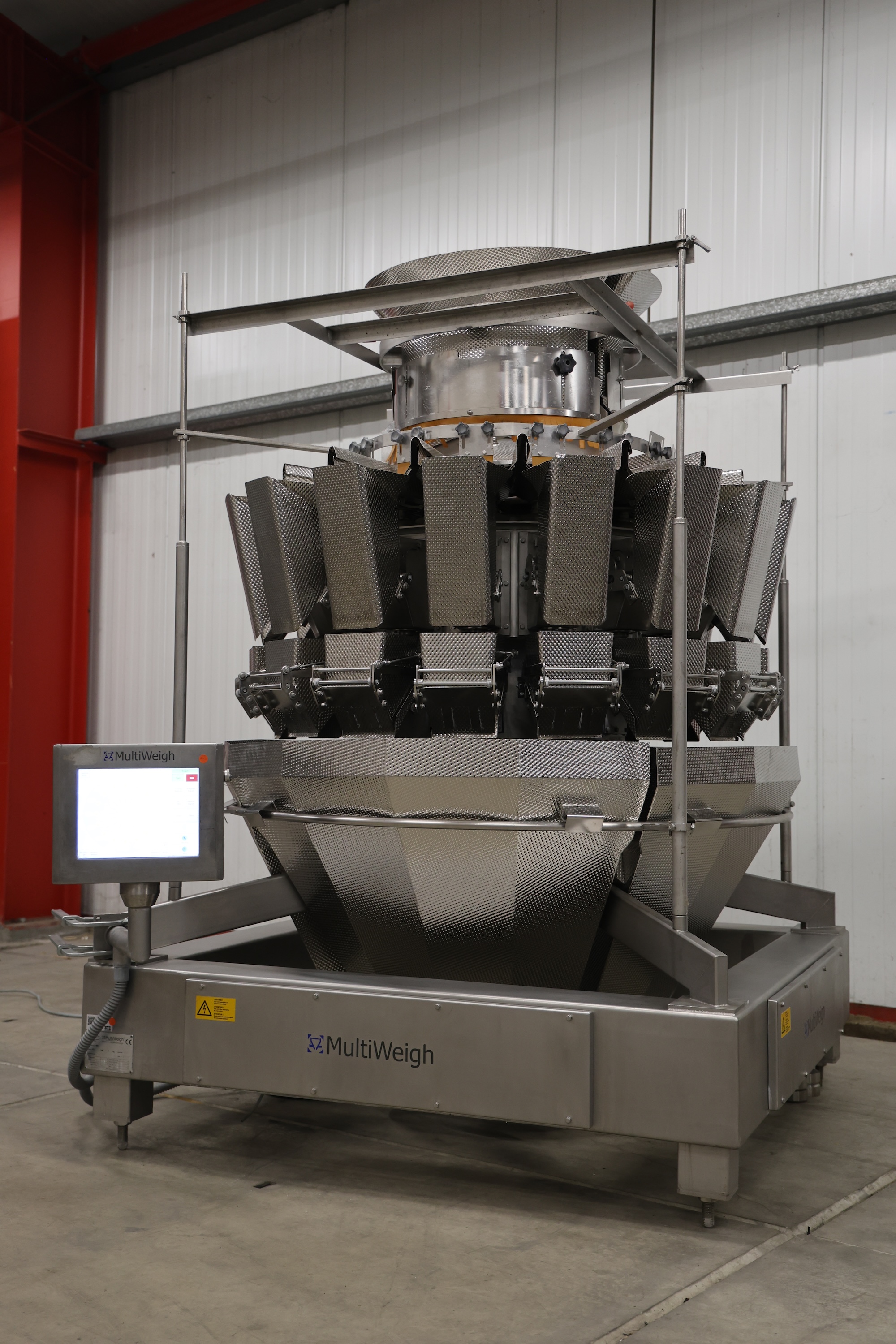 Used 2015 Multiweigh 16 heads (3-mix) multihead with memory buckets