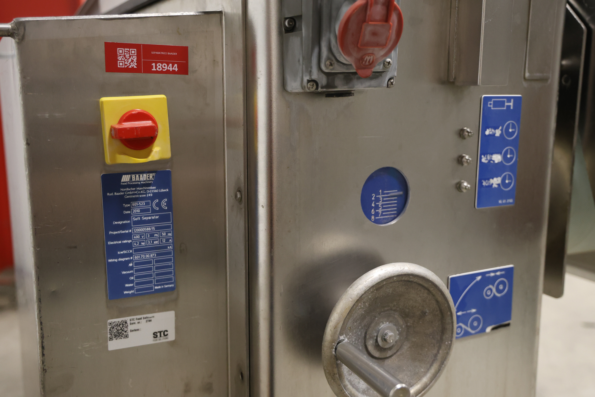 Used 2010 Baader 601 soft separator