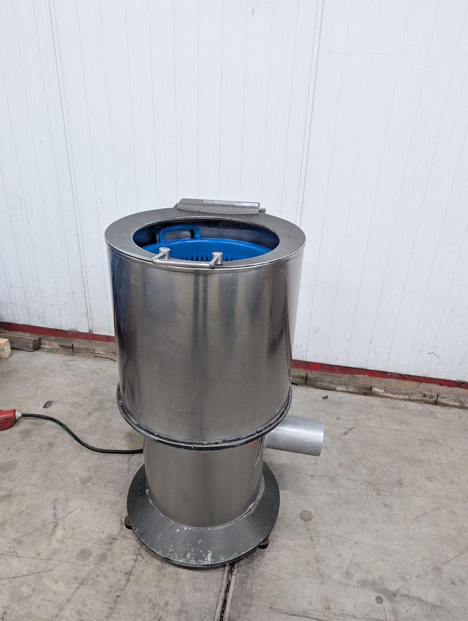 Used Stainless steel vegetable spin dryer (centrifuge) for lettuce and herbs