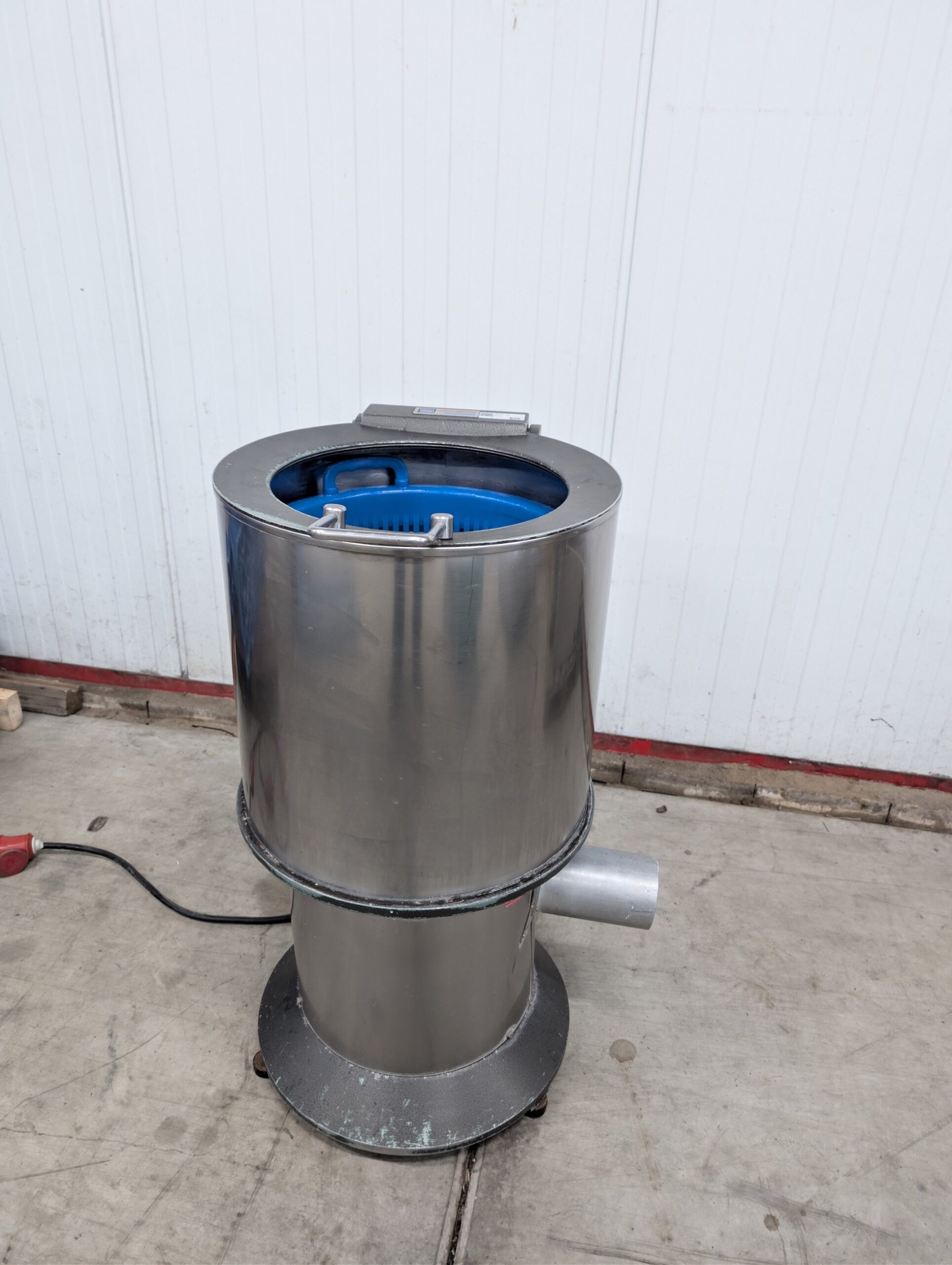 Used Stainless steel vegetable spin dryer (centrifuge) for lettuce and herbs